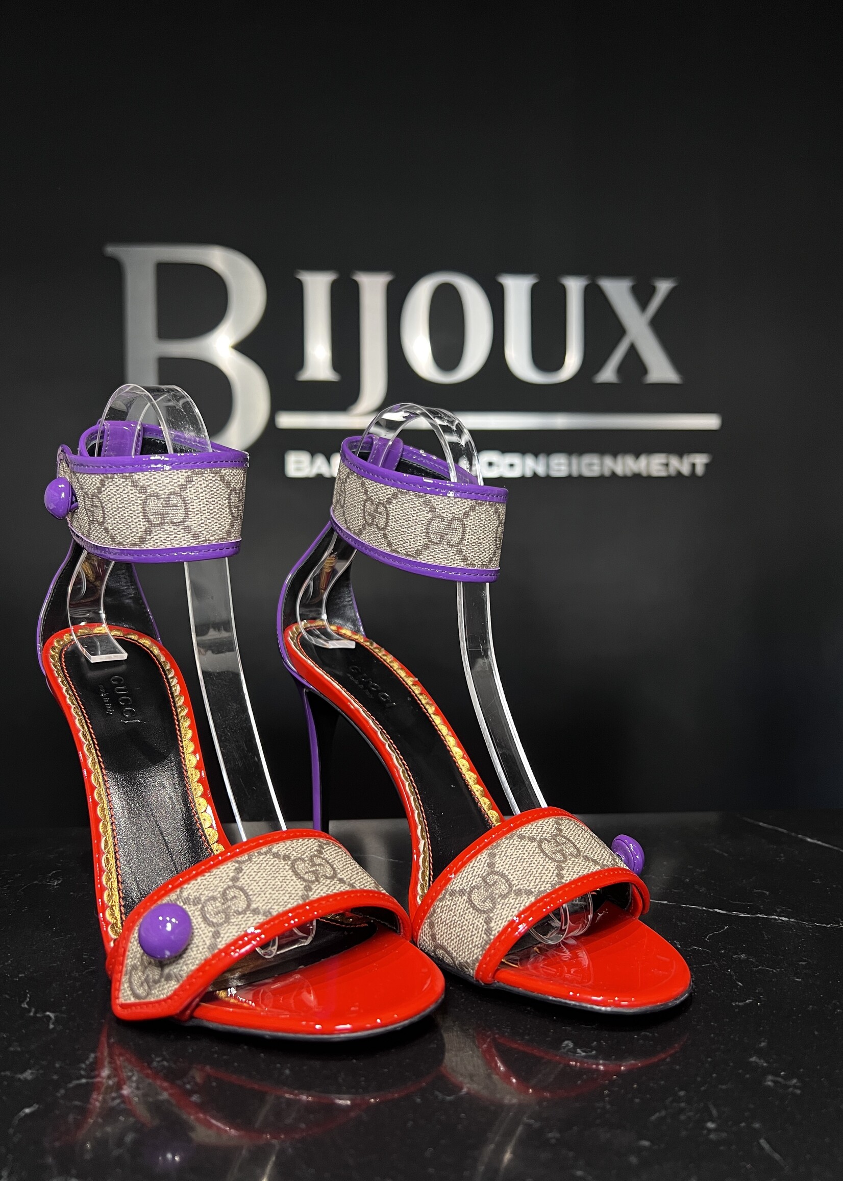 Gucci Gucci Harleth GG Supreme Heels -37
