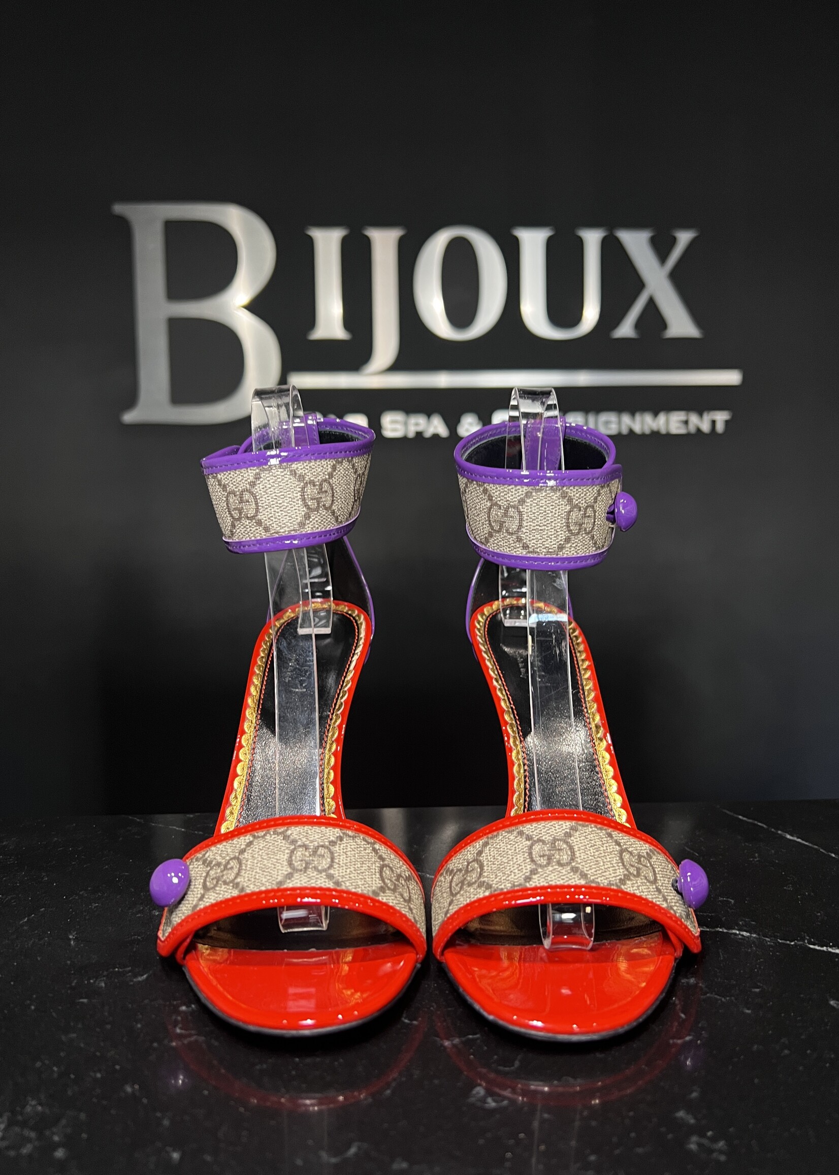 Gucci Gucci Harleth GG Supreme Heels -37