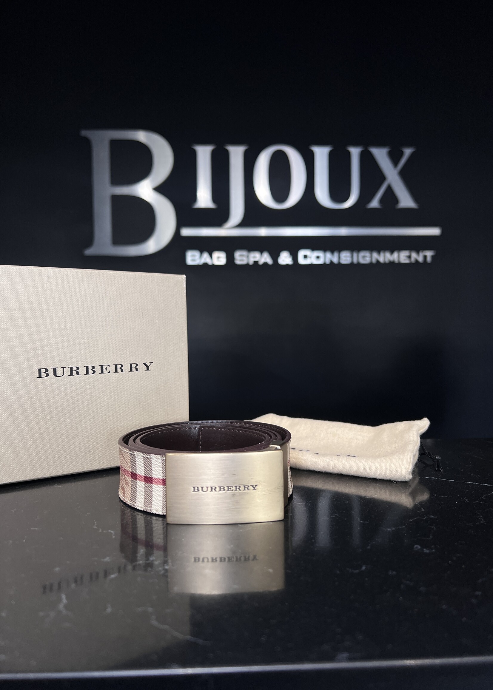 Burberry Burberry Haymarket Belt 105