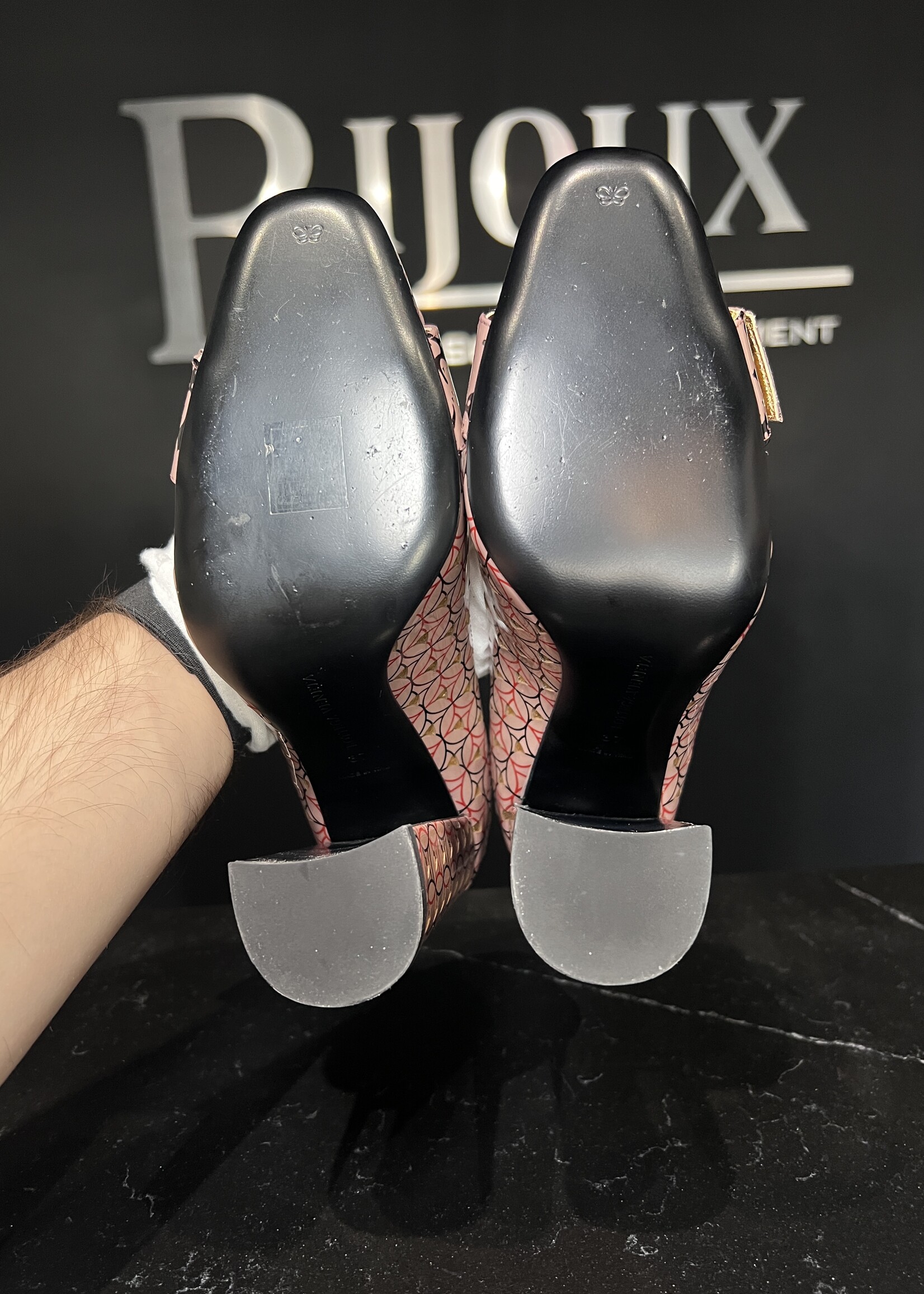 Bottega Veneta Bottega Veneta Patent Leather Block Heels -37