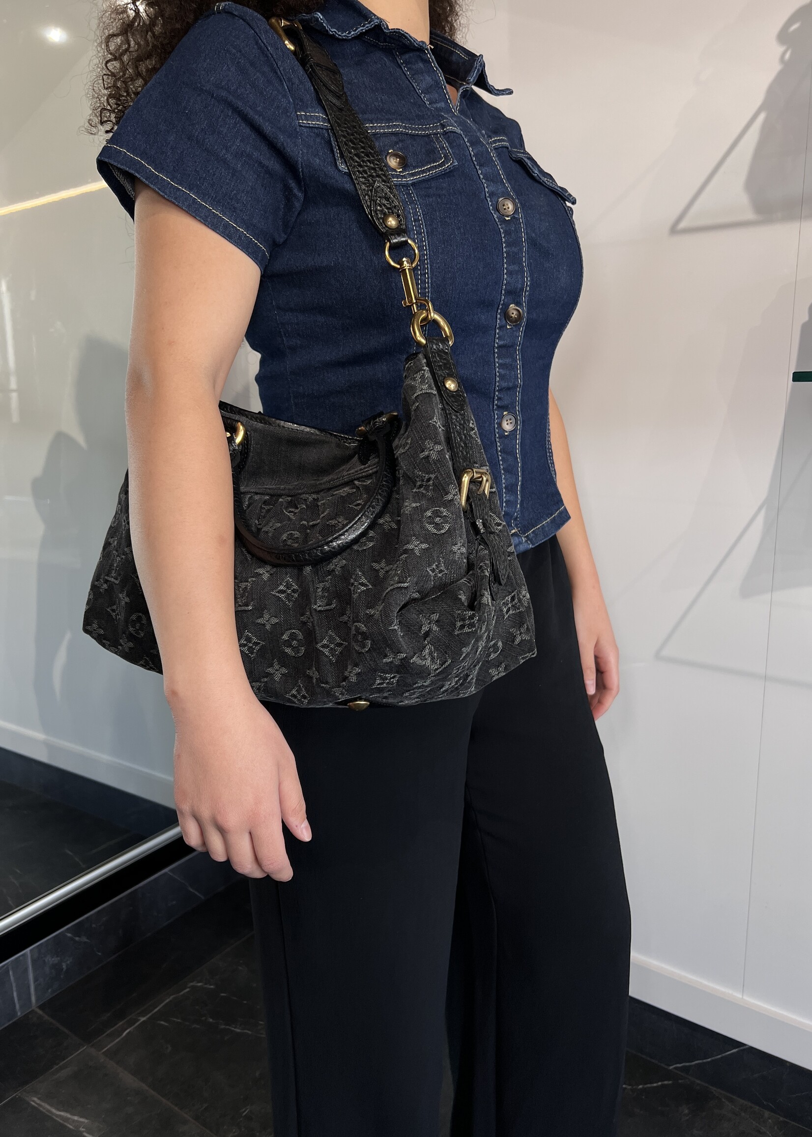 Louis Vuitton Louis Vuitton Monogram Washed Denim Neo Cabby MM