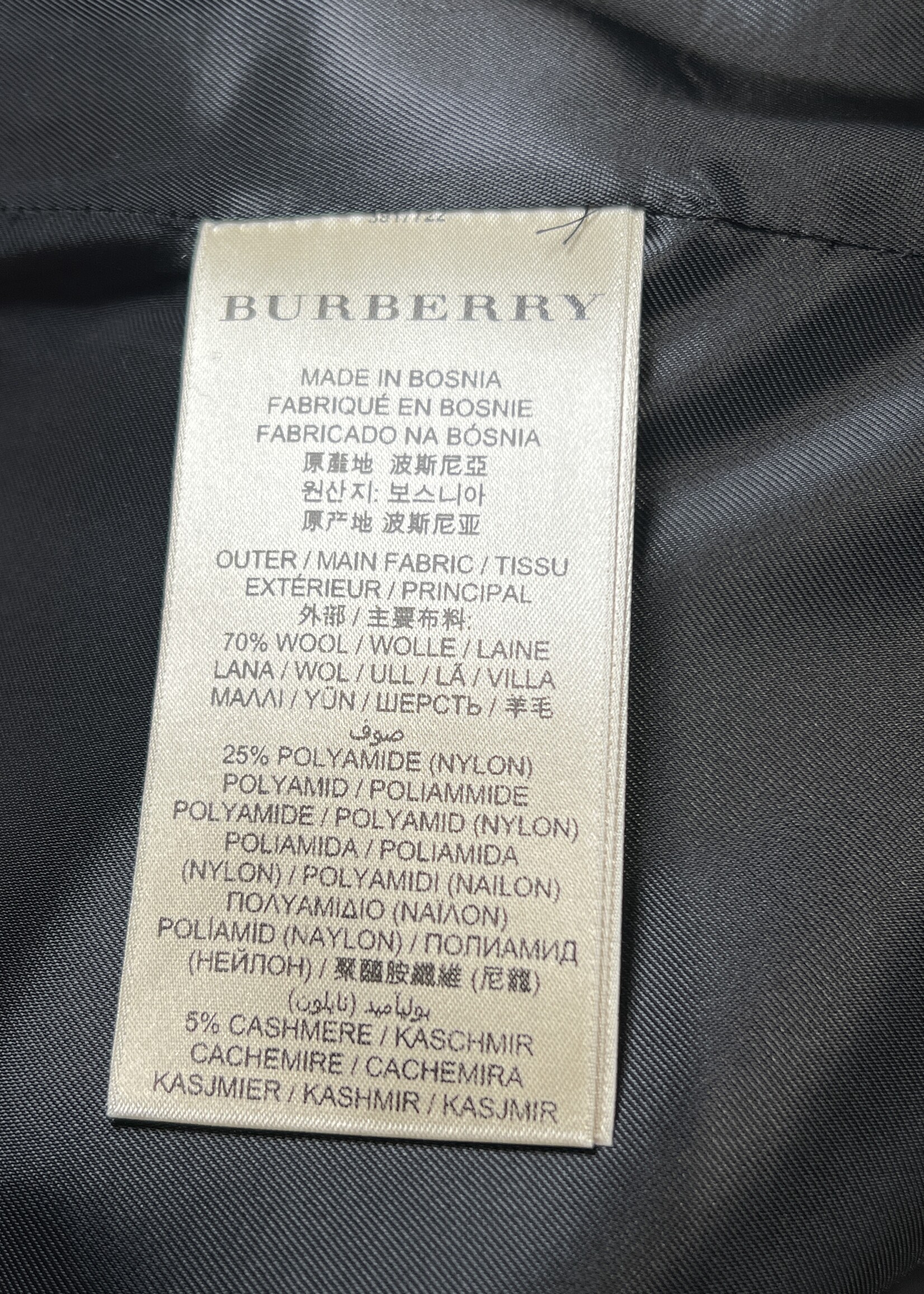 Burberry Burberry Brit Studded Wool Collar Jacket - US 8