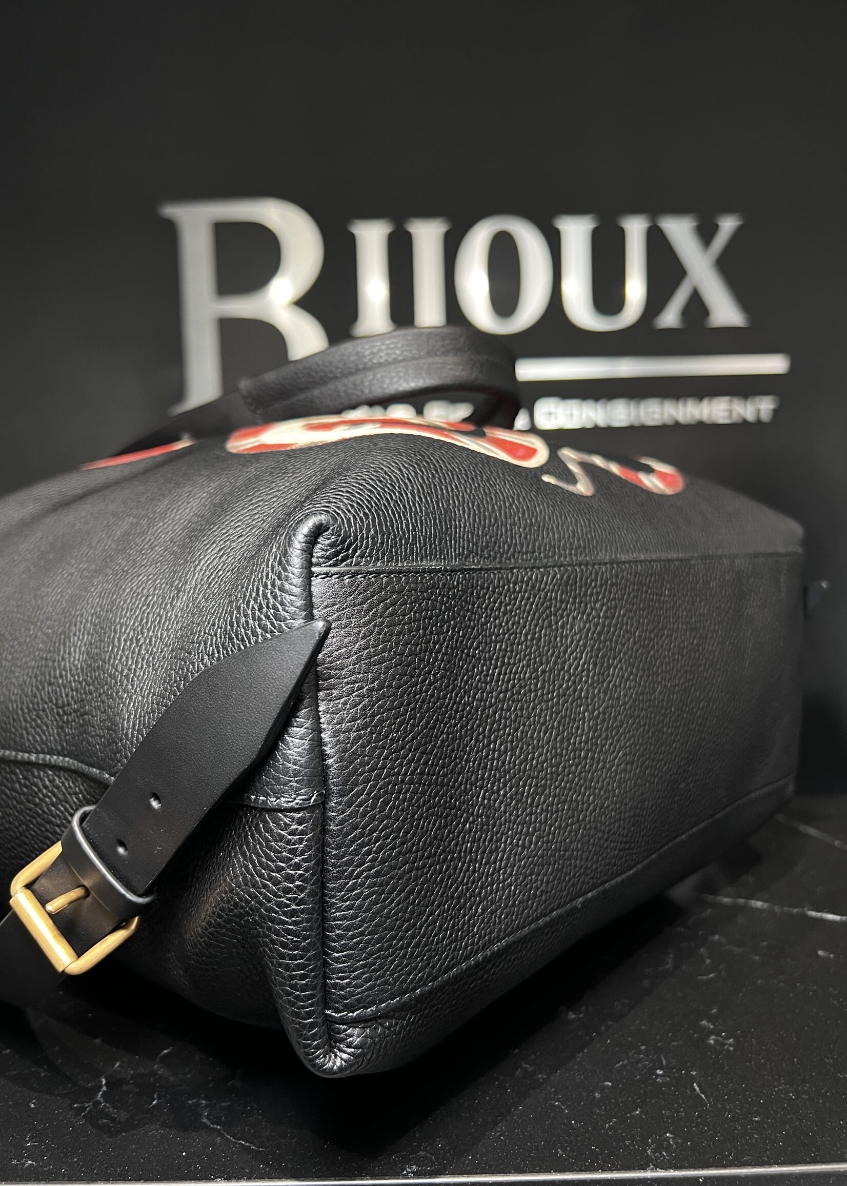 Gucci Gucci Kingsnake Print Leather Backpack
