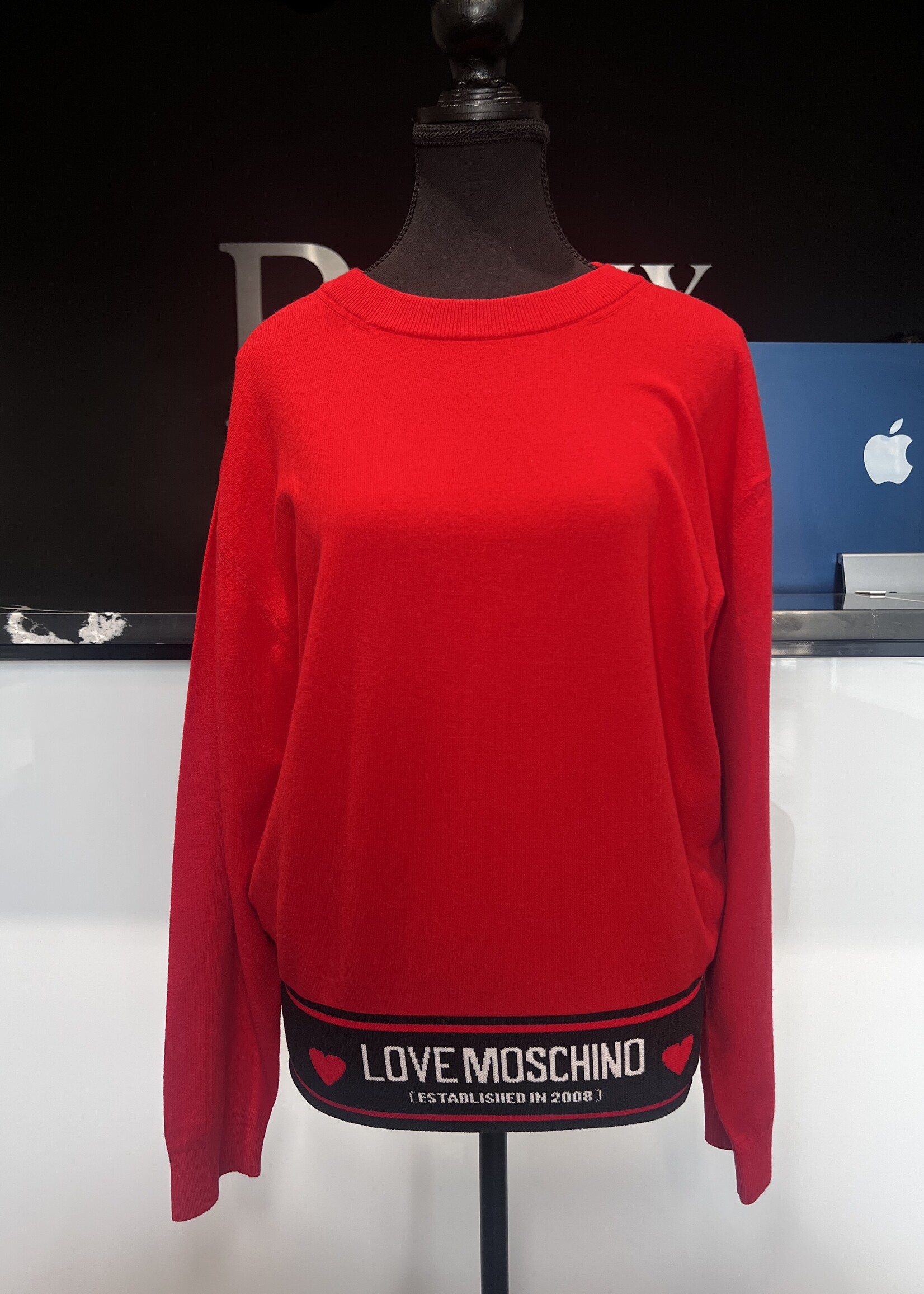 Moschino Red Love Crewneck - L