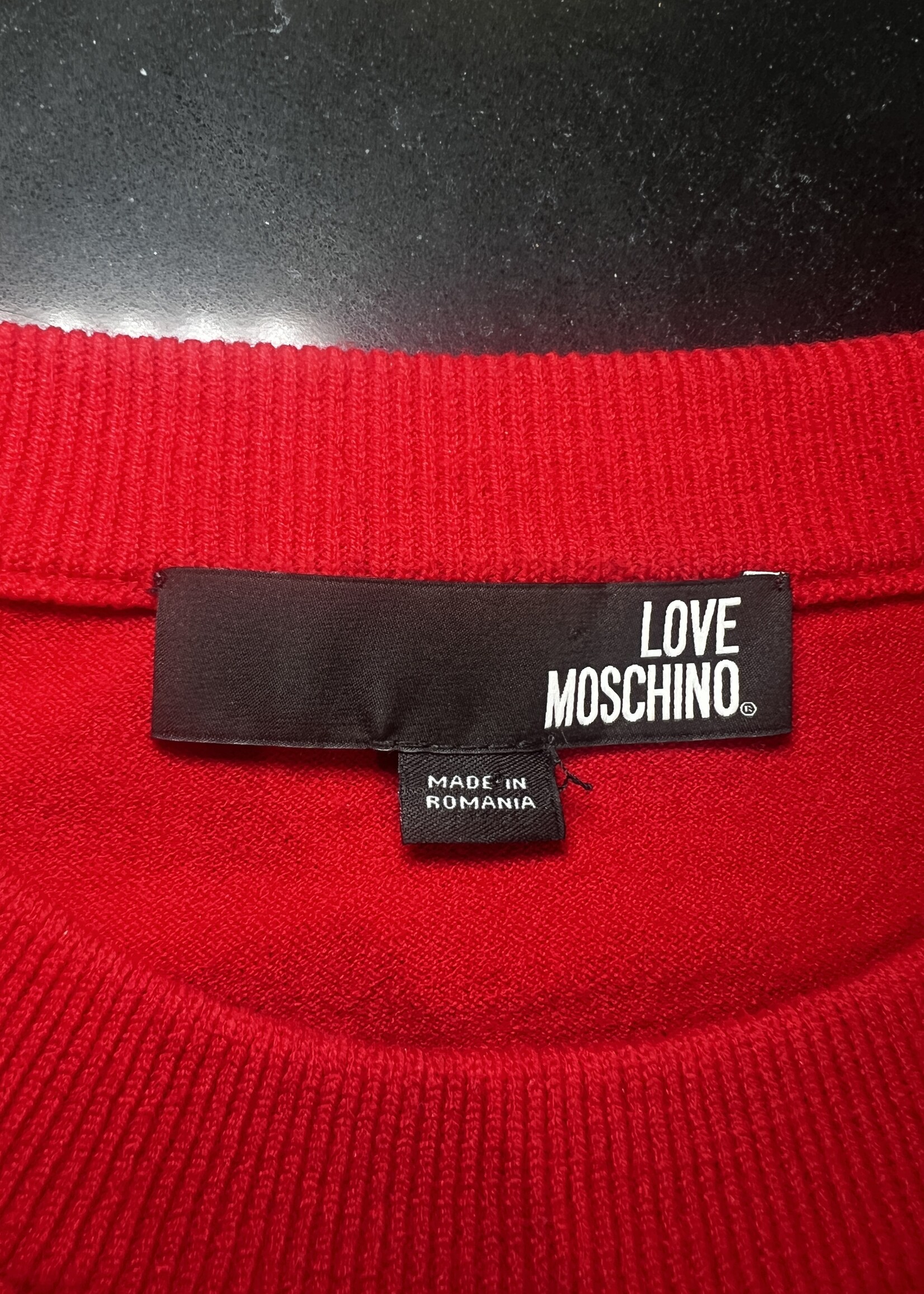 Moschino Red Love Crewneck - L