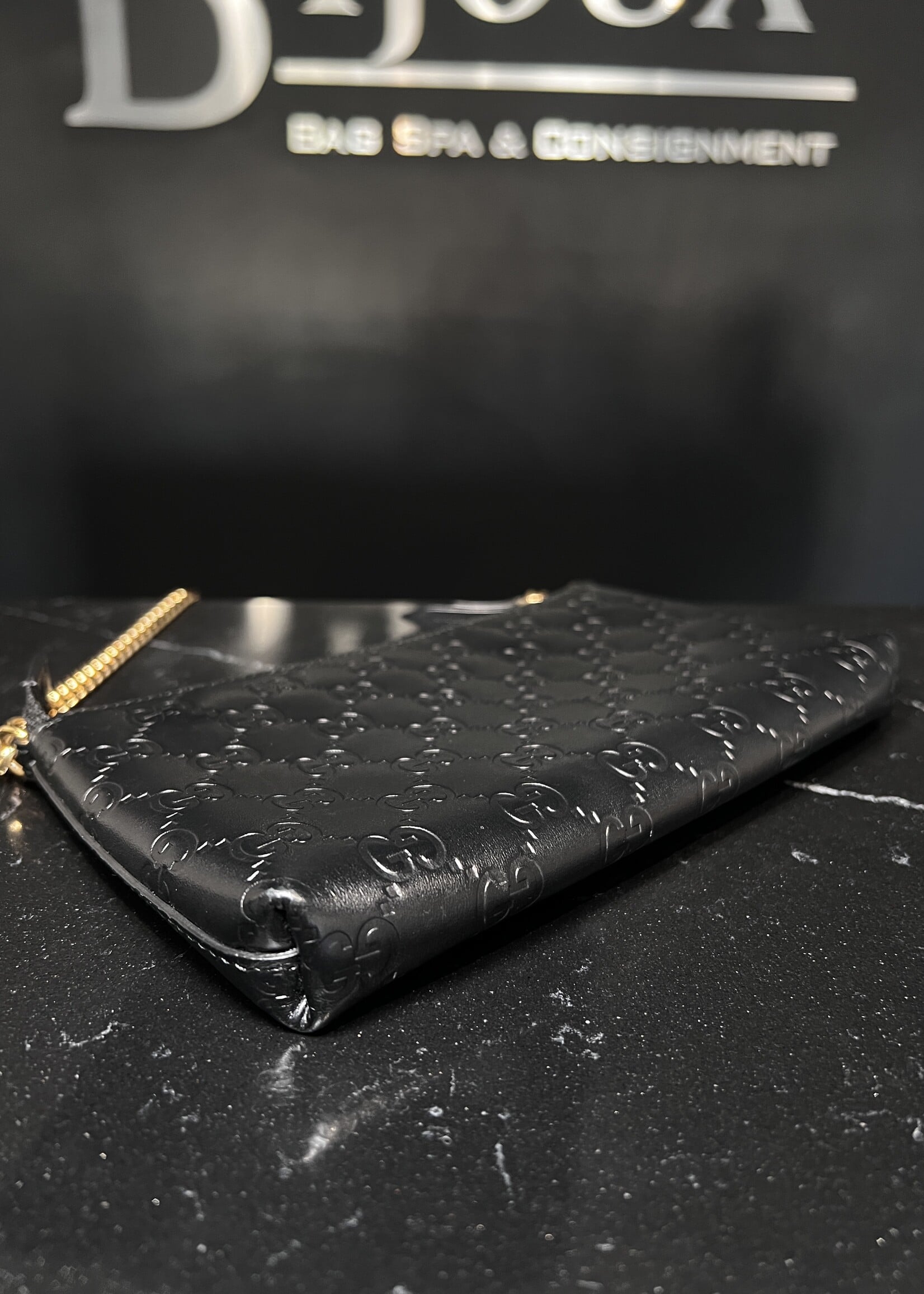 Gucci Gucci GG Signature Chain Wrist Wallet