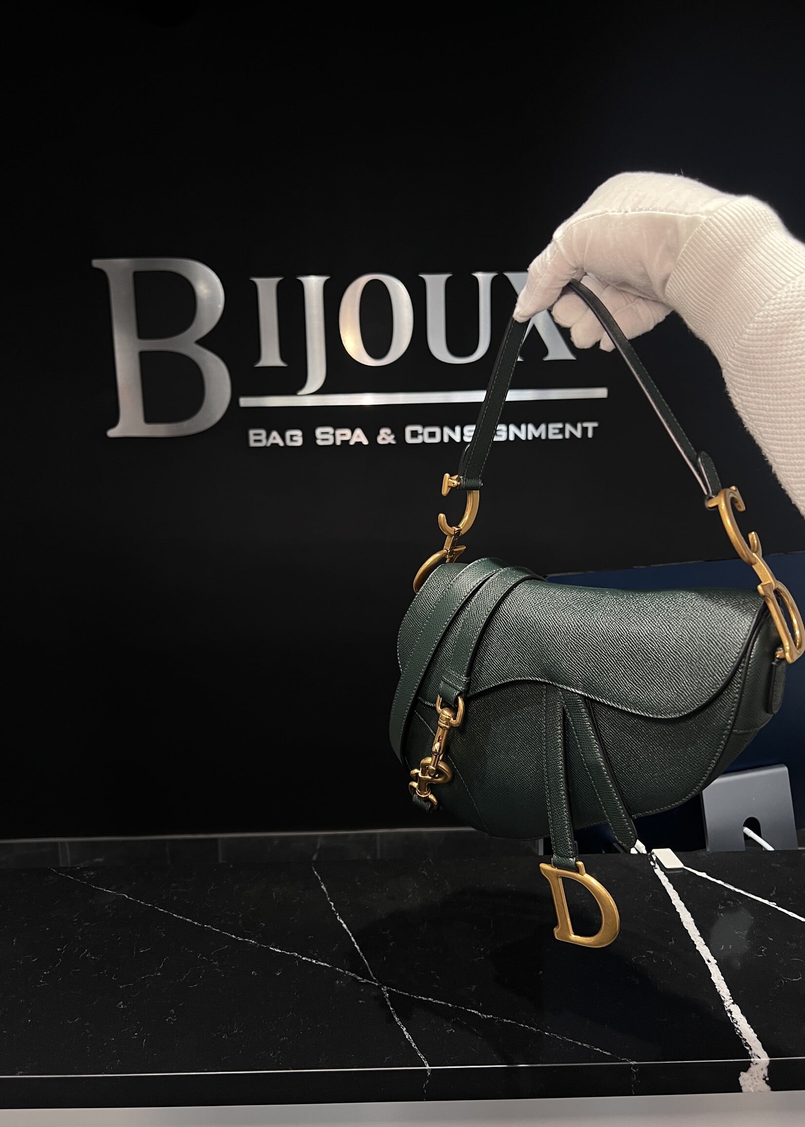 Christian Dior Christian Dior Green Saddle