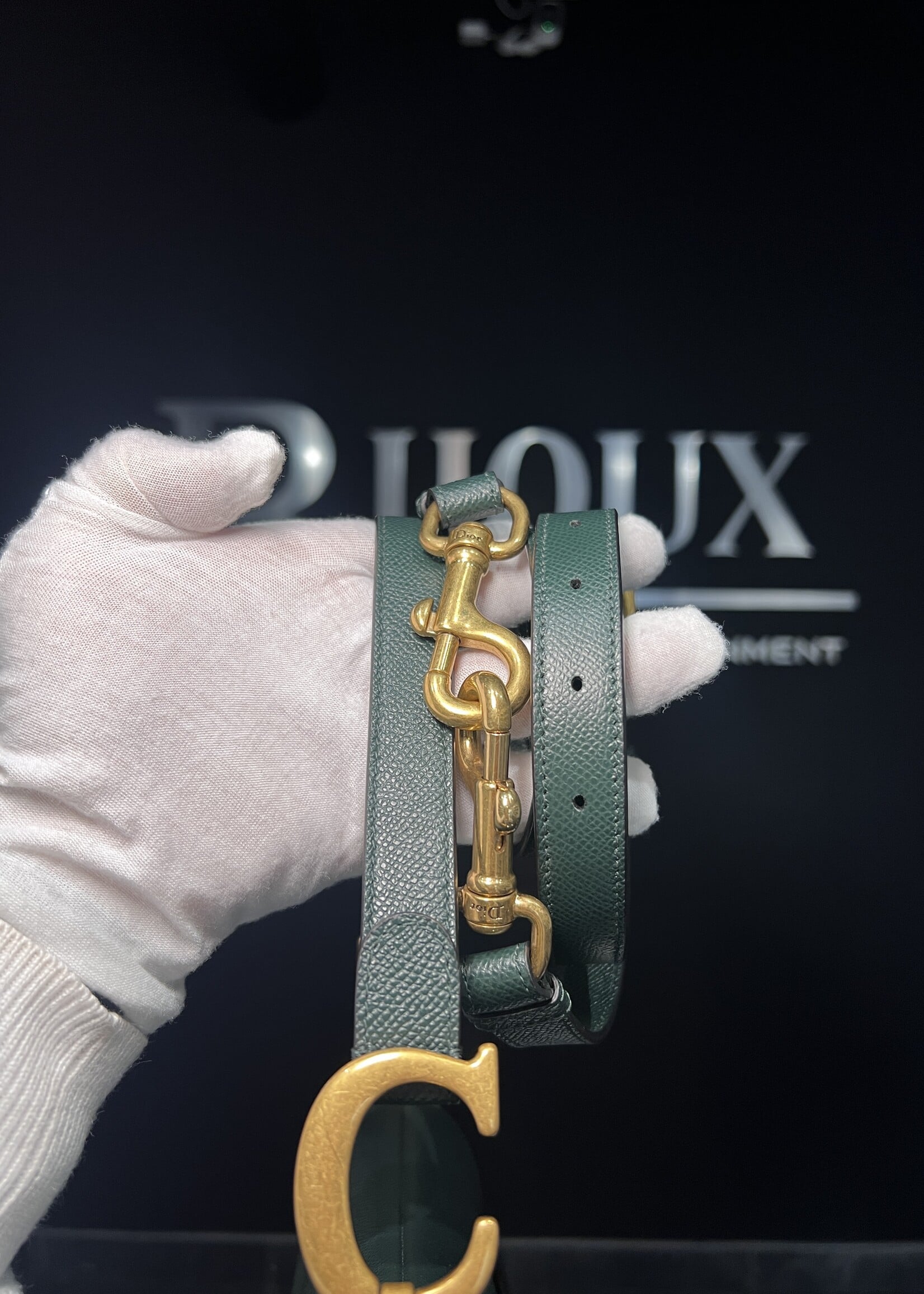 Christian Dior Christian Dior Green Saddle