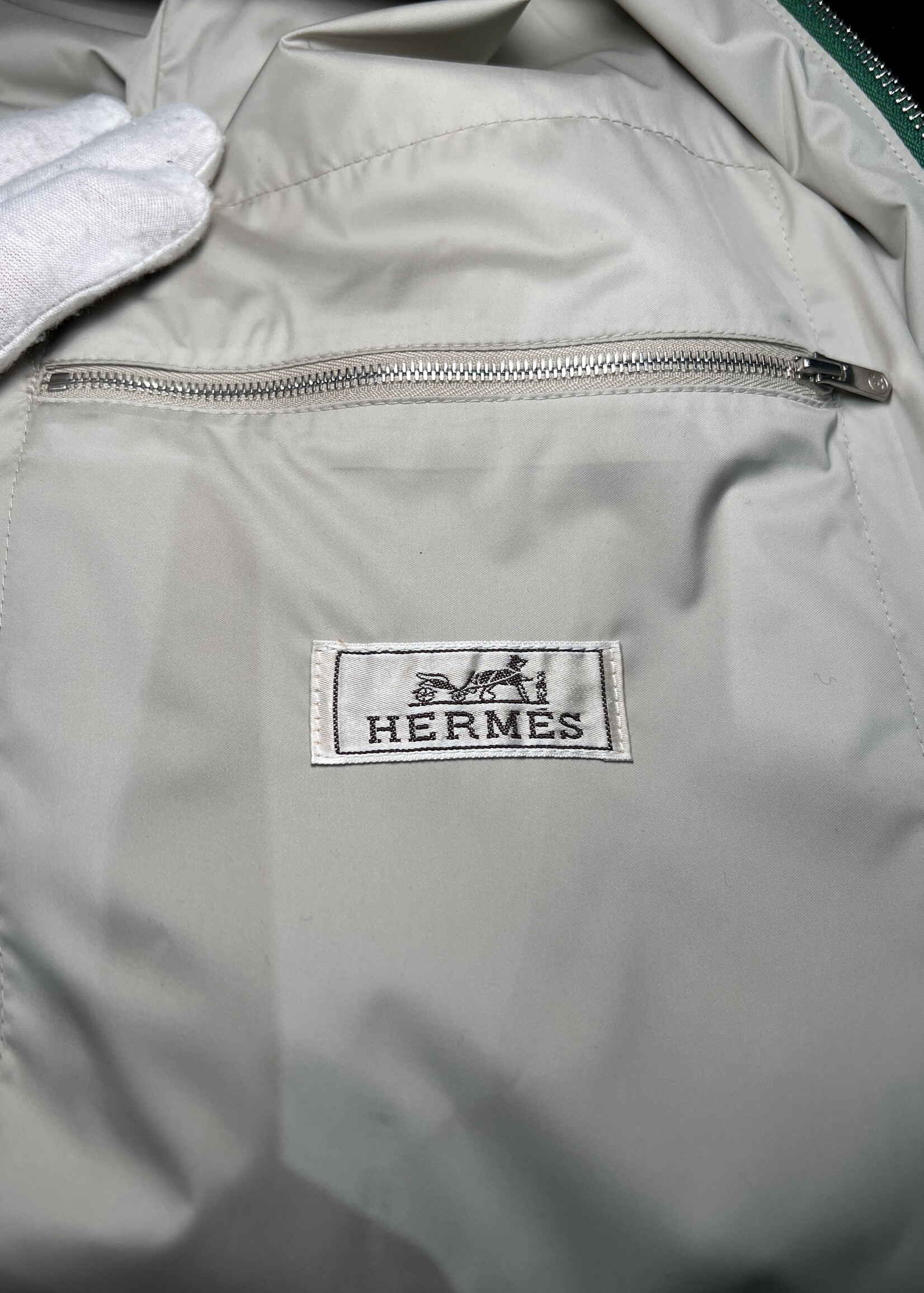 Hermes Hermes Green Buttoned Overshirt -48