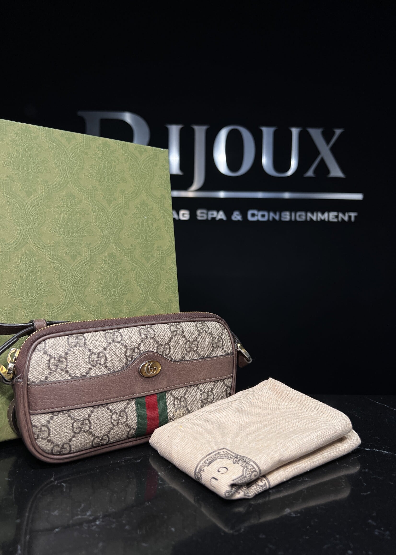 Gucci Gucci GG Supreme Mini Ophidia Crossbody
