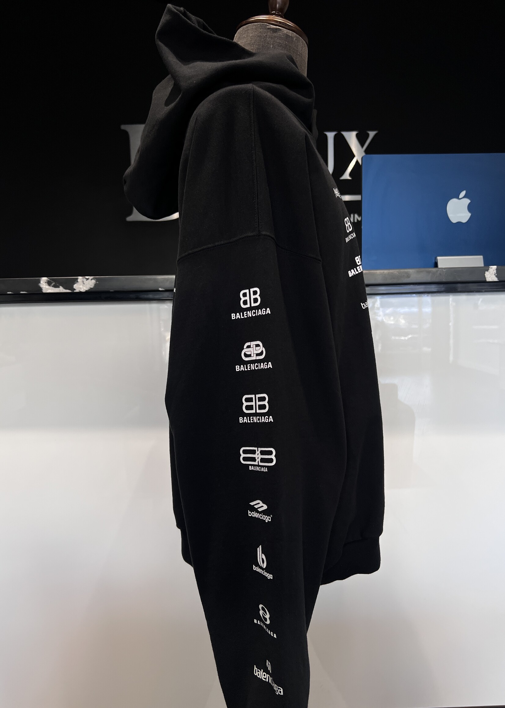 Balenciaga Balenciaga Archives Logos Hoodie - M