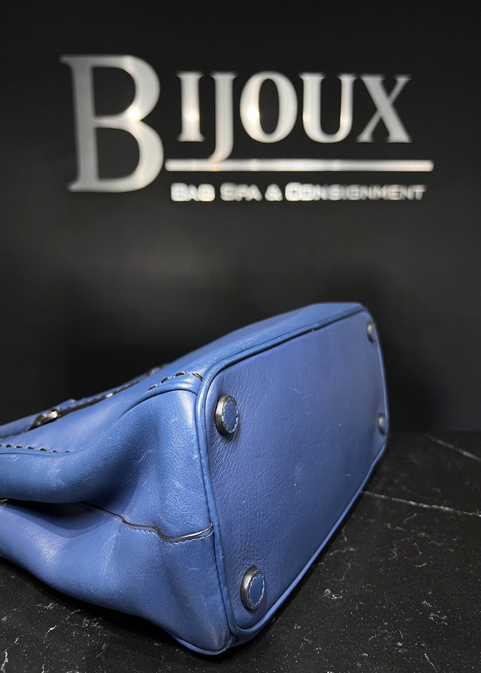 Prada Prada Galleria Bluette Double Zip Tote