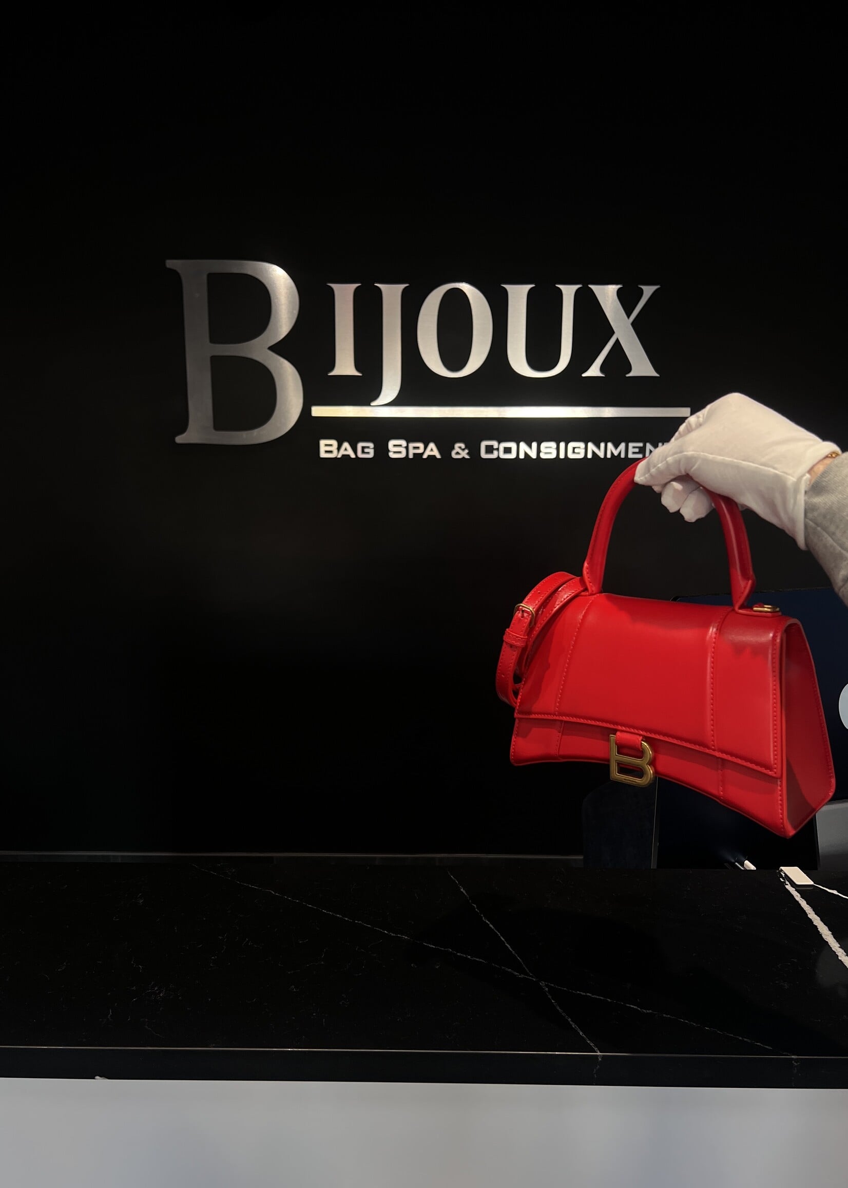 Balenciaga Balenciaga Red Hourglass Bag