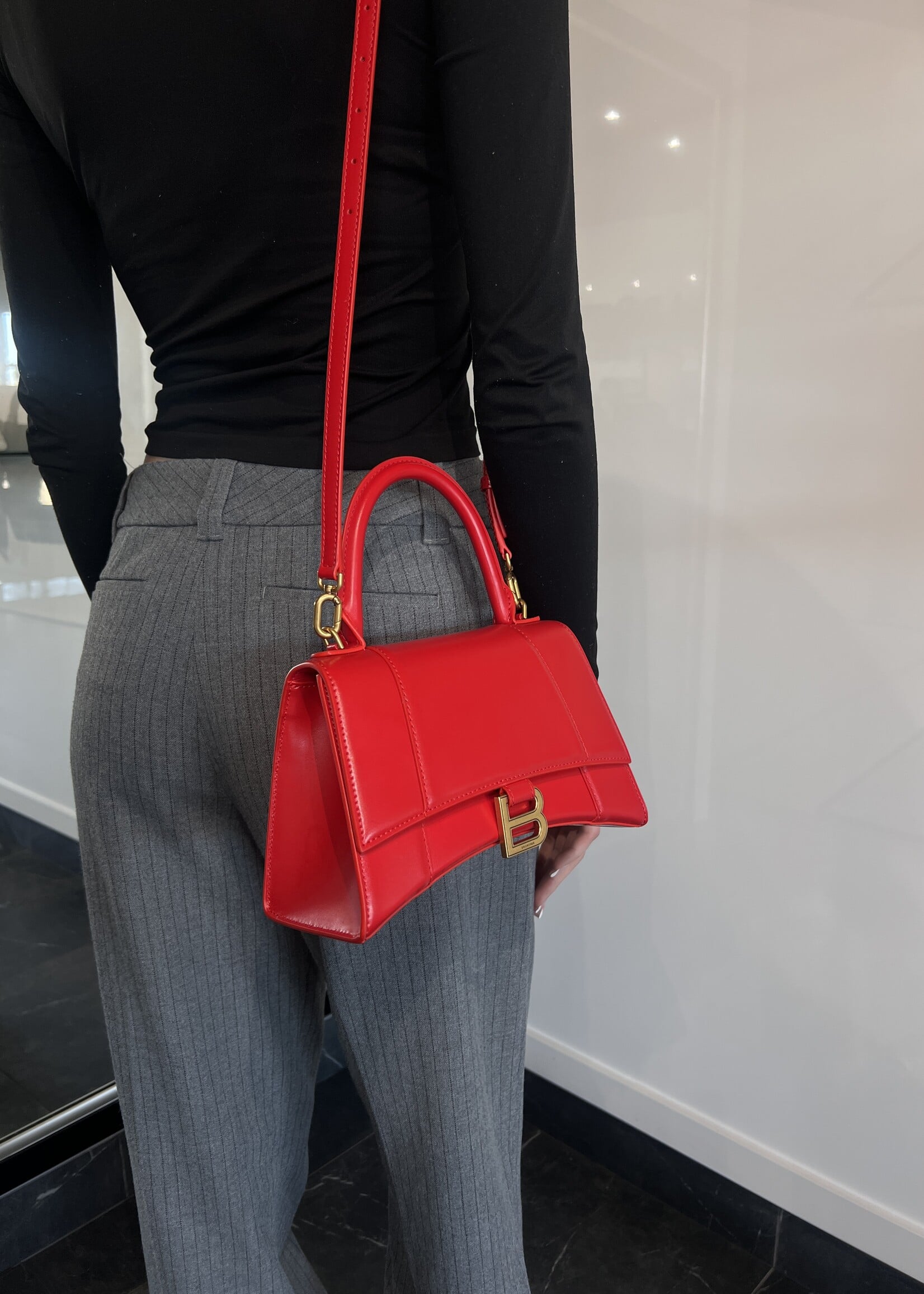 Balenciaga Balenciaga Red Hourglass Bag