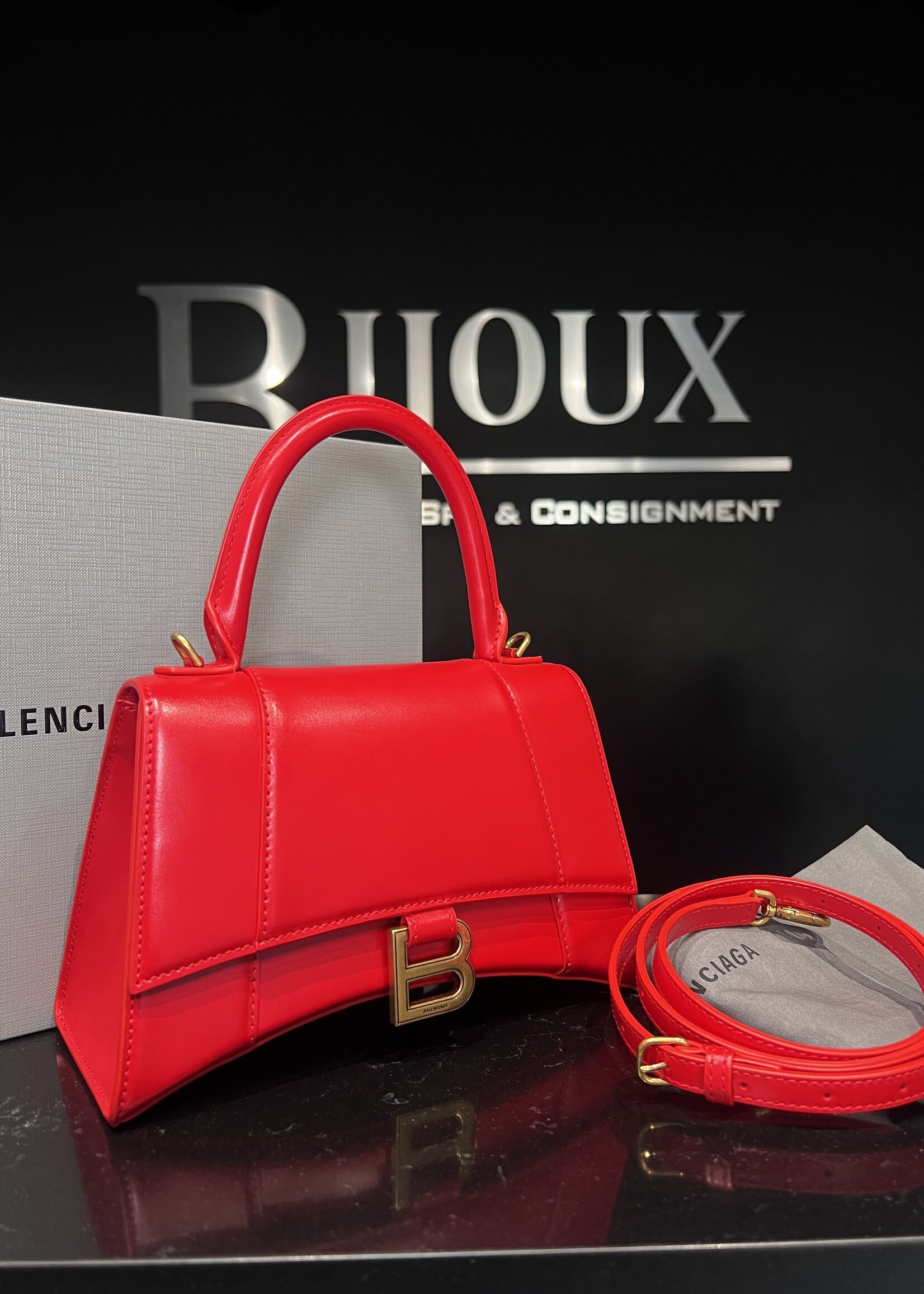 Balenciaga Balenciaga Red Hourglass Bag
