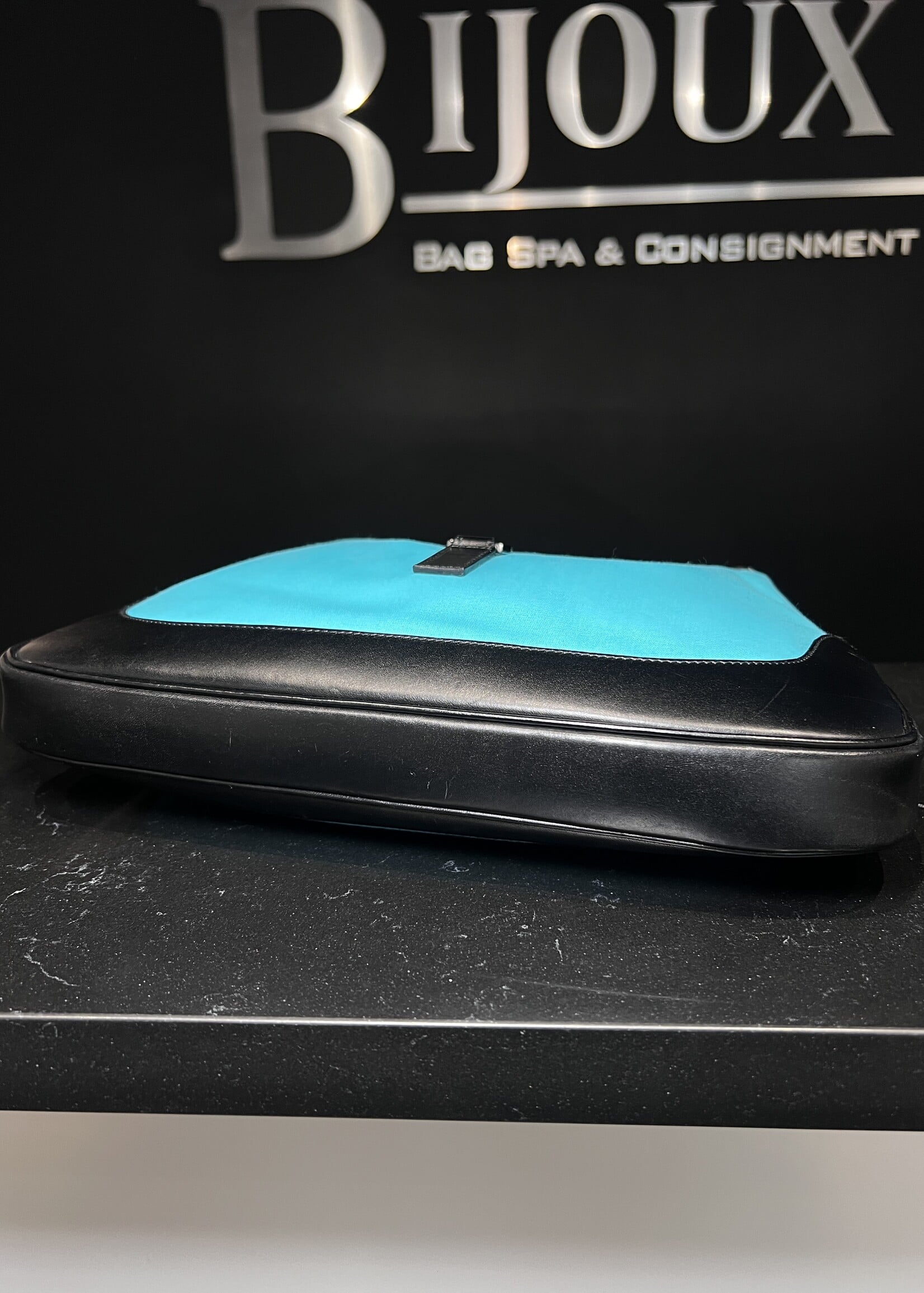 Gucci Gucci Jackie Teal Cloth Shoulder