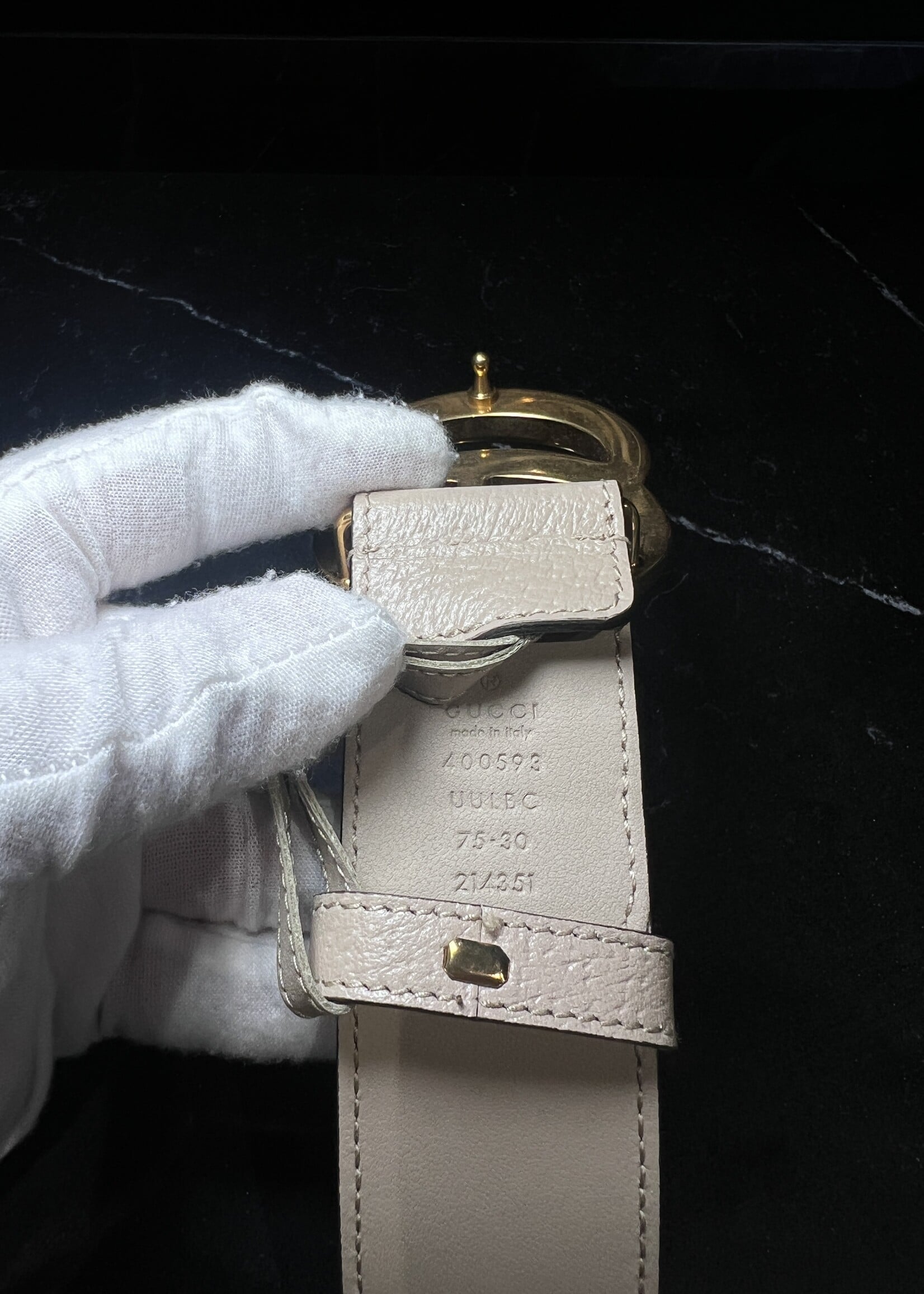 Gucci Gucci GG Marmont Leather Belt 75