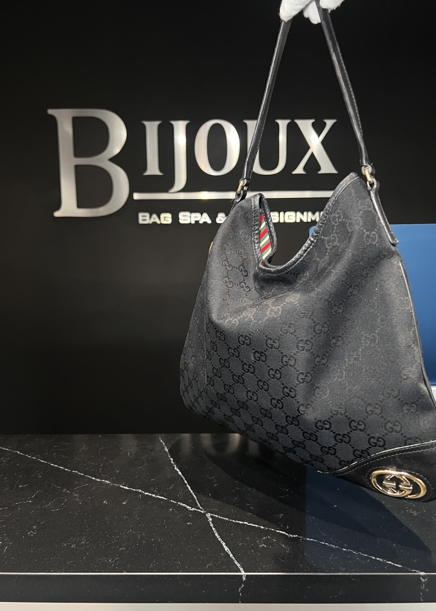 Gucci Gucci GG Canvas New Brit Hobo Shoulder