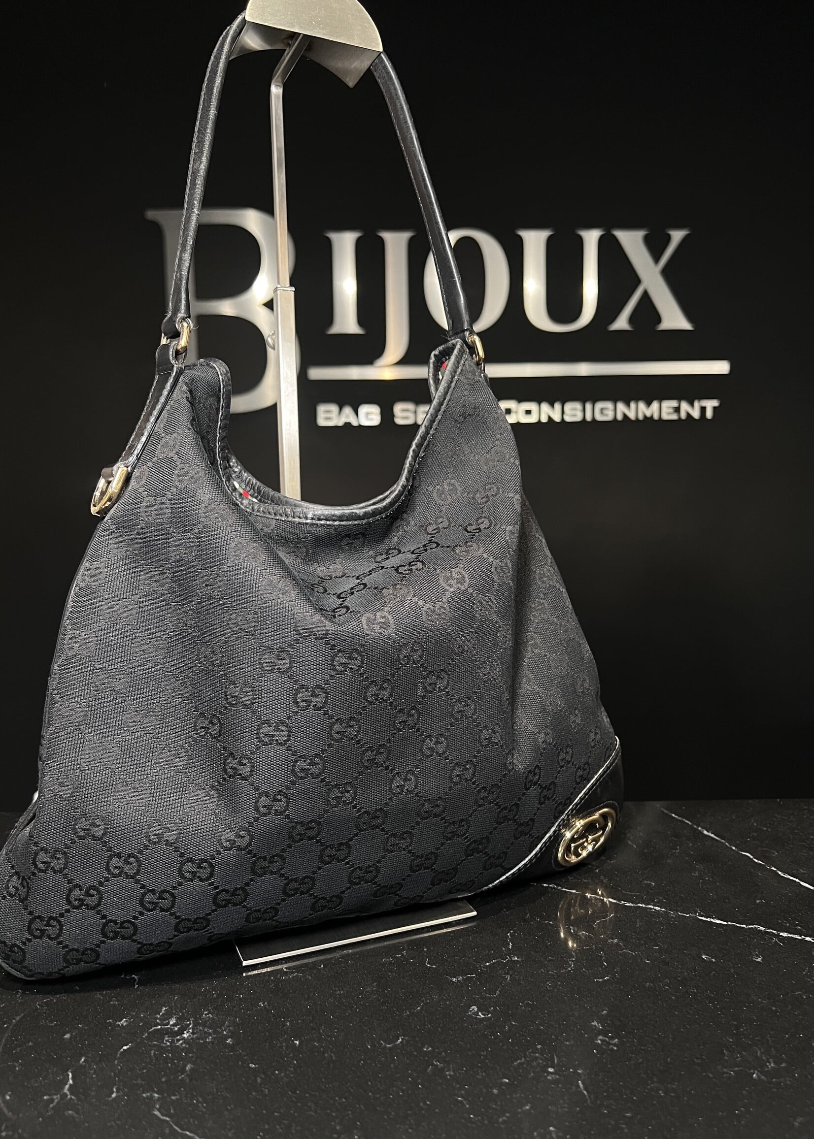 Gucci Gucci GG Canvas New Brit Hobo Shoulder