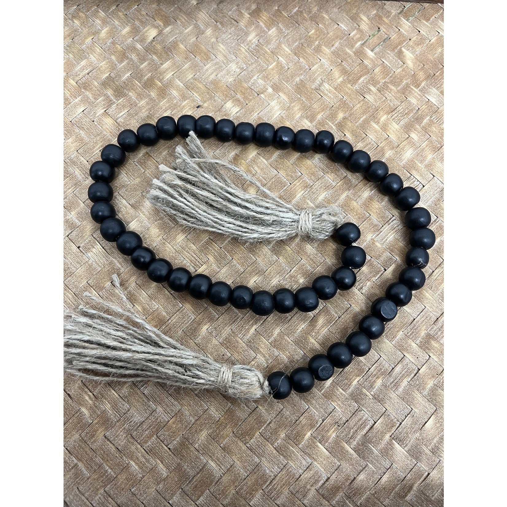 Black strand of beads  #4000