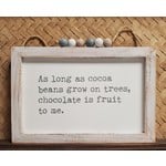 Chocolate Is A Fruit Sign