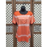 Hot Orange/White Tie Dye T-shirt M