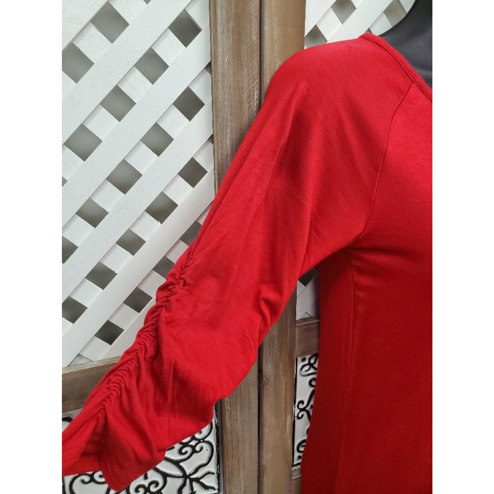 Red Extra Long Top S 9024