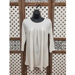 White Flowy Top With Pockets M