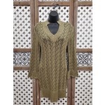 Olive/Gold Knit Sweater L/XL