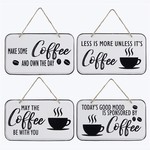 Enamel Coffee Signs 4 Asst.