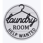 Wood & Metal "Laundry Room" Sign