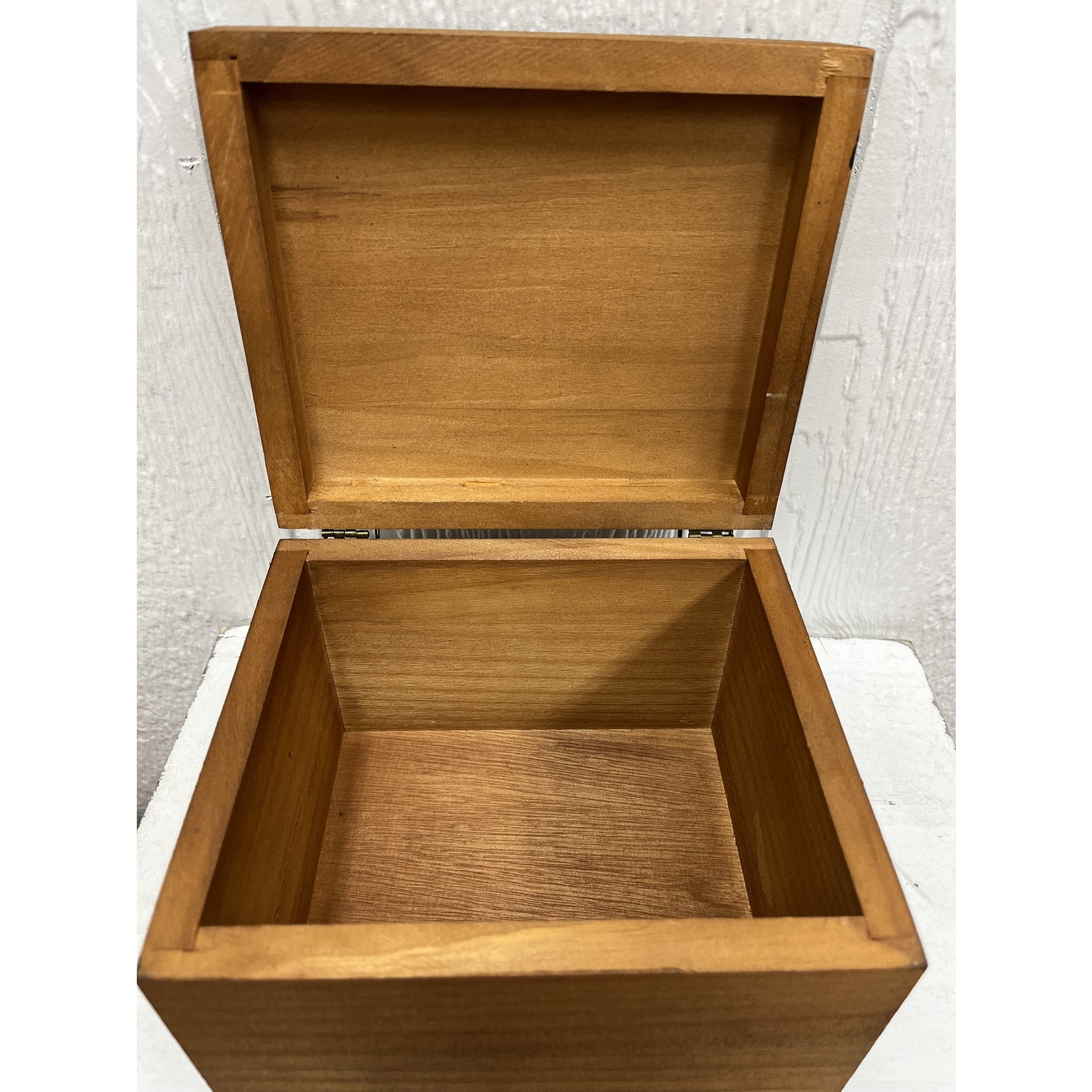 Wooden Recipe Box Natural  # 6124