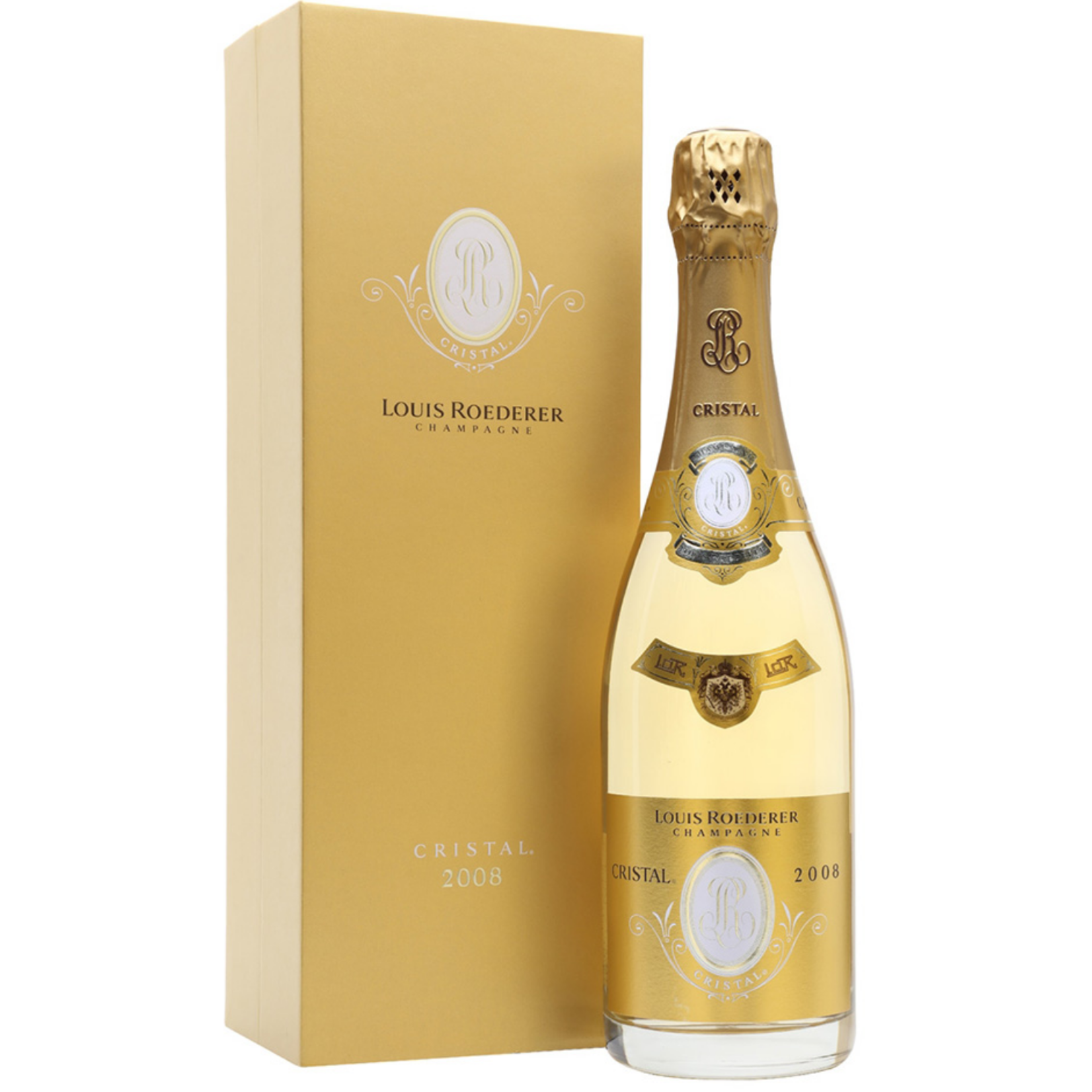 2008, Louis Roederer Cristal Gift Box, Champagne, Reims, Champagne, France, 12% Alc, CT95.1 JS100 WE100 JD100