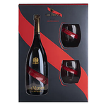 NV, GIFT SET G.H. Mumm Cordon Rouge Brut w/2 Glasses, Champagne, Reims, Champage, France, 12% Alc, CT89 TW90