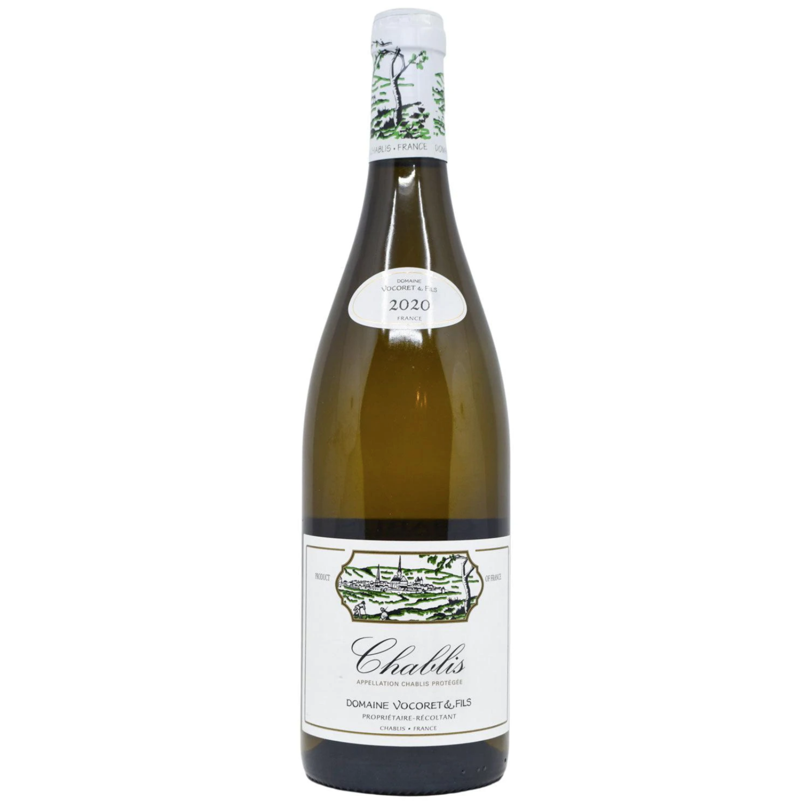 2020, Domaine Vocoret & Fils  Chablis, Chardonnay, Bourgogne, Chablis, France, 12.5% Alc, CTnr, A3,Sw2,Sm3,C3,I3