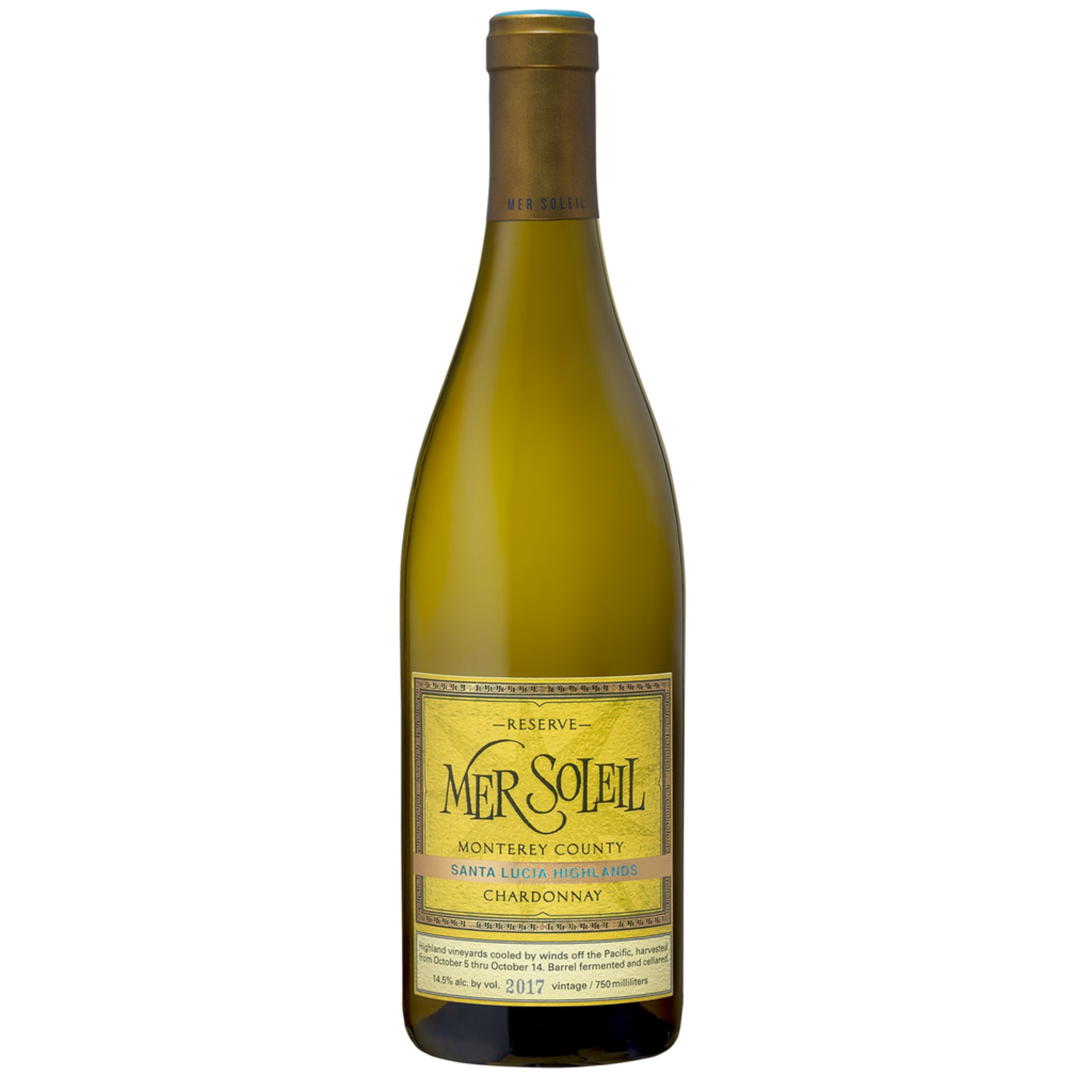 NV, Mer Soleil Reserve, Chardonnay, Santa Lucia Highlands, Monterey County, California,14.5% Alc, CT91, A2,Sw3,Sm3,C3,I4