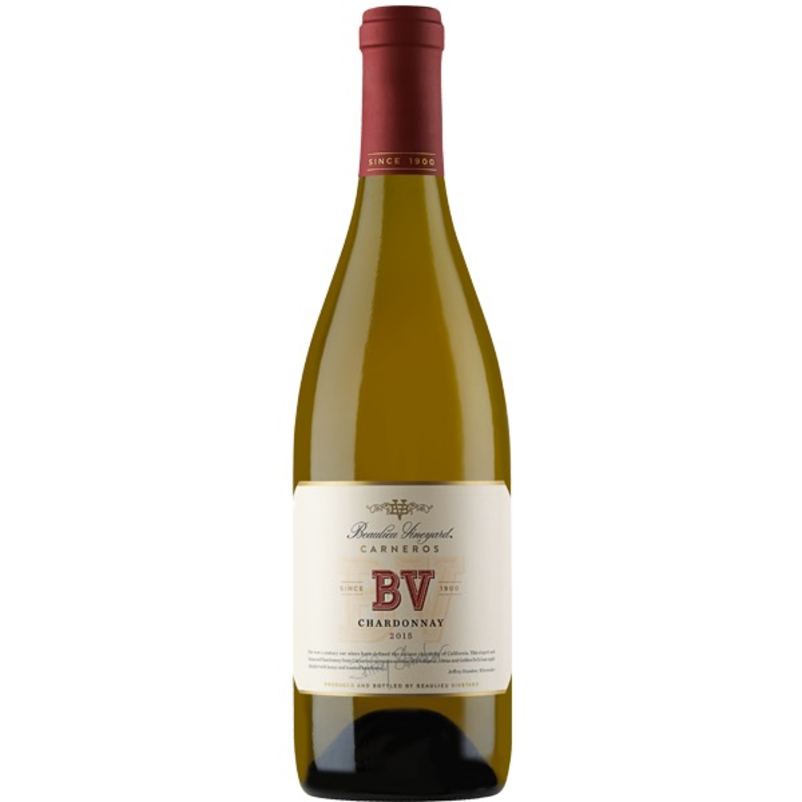 2015, BV Beaulieu Vineyards, Chardonnay, Carneros, Napa Valley, California, 14.2% Alc, CTnr TW93, A2,Sw2,Sm4,C4,I3