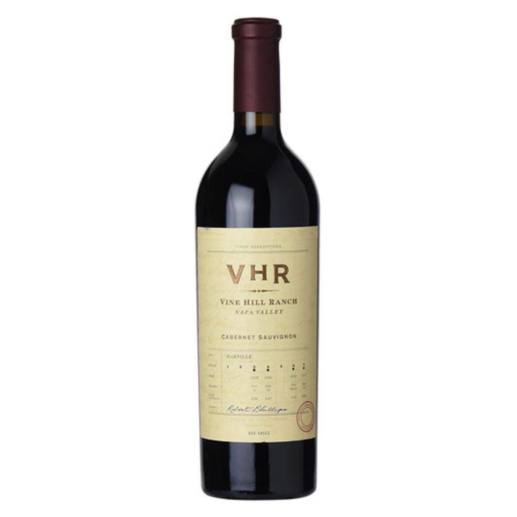 2015, VHR Vine Hill Ranch, Cabernet Sauvignon, Oakville, Napa Valley, California, 14.6% Alc, CT94.3 VN96