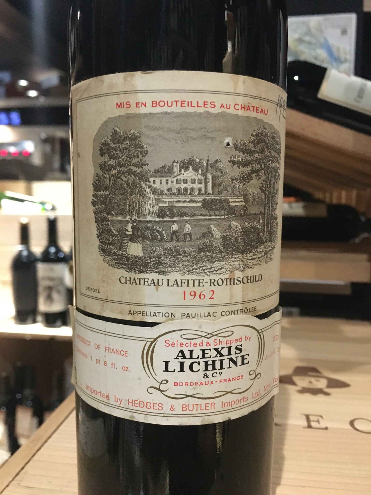 1962 Chateau Lafite Rothschild, Red Bordeaux Blend, Pauillac
