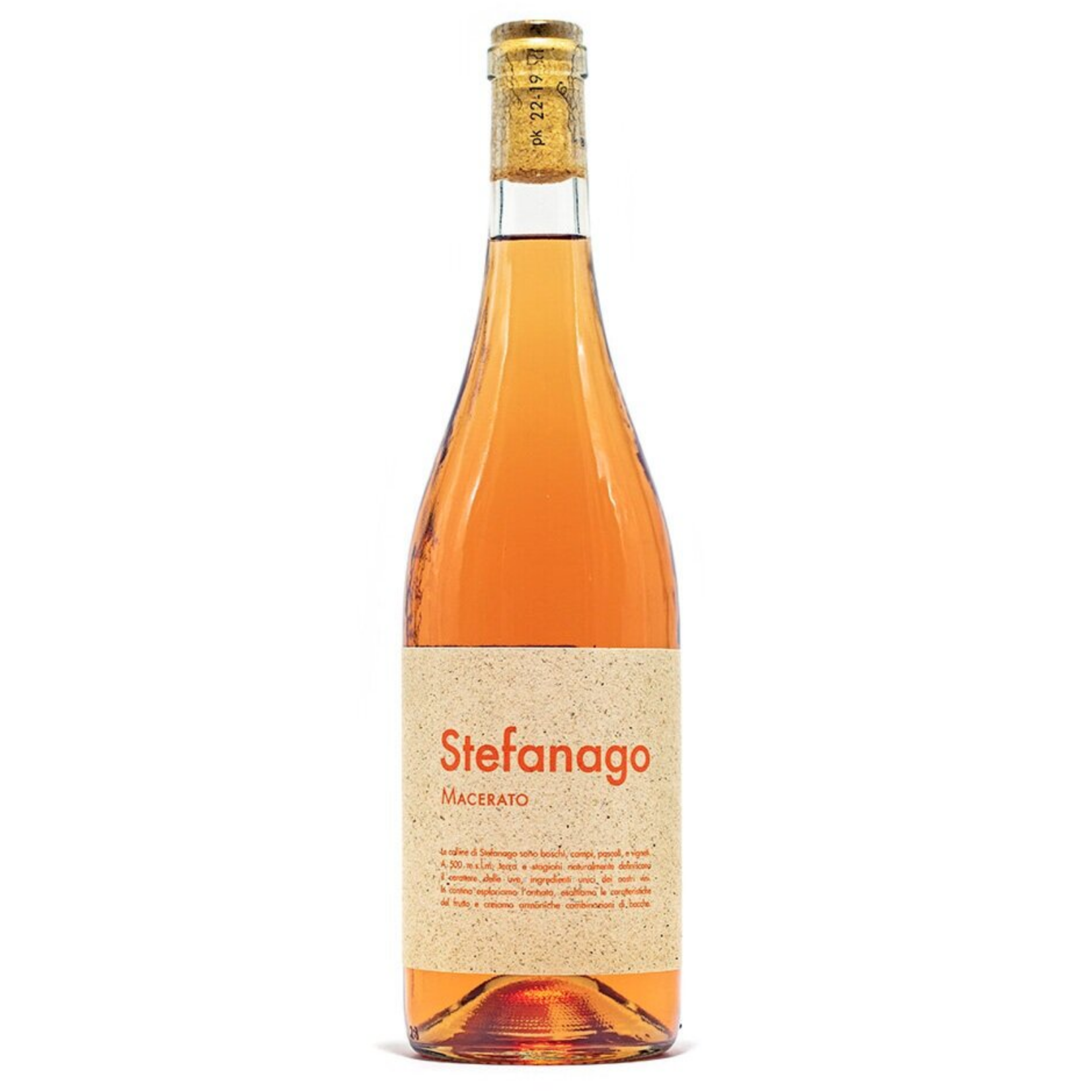 2021, Castello Di Stefanago, Orange Wine of Pinot Grigio, Pavia IGP, Lombardia, Italy, 13% Alc, CTnr