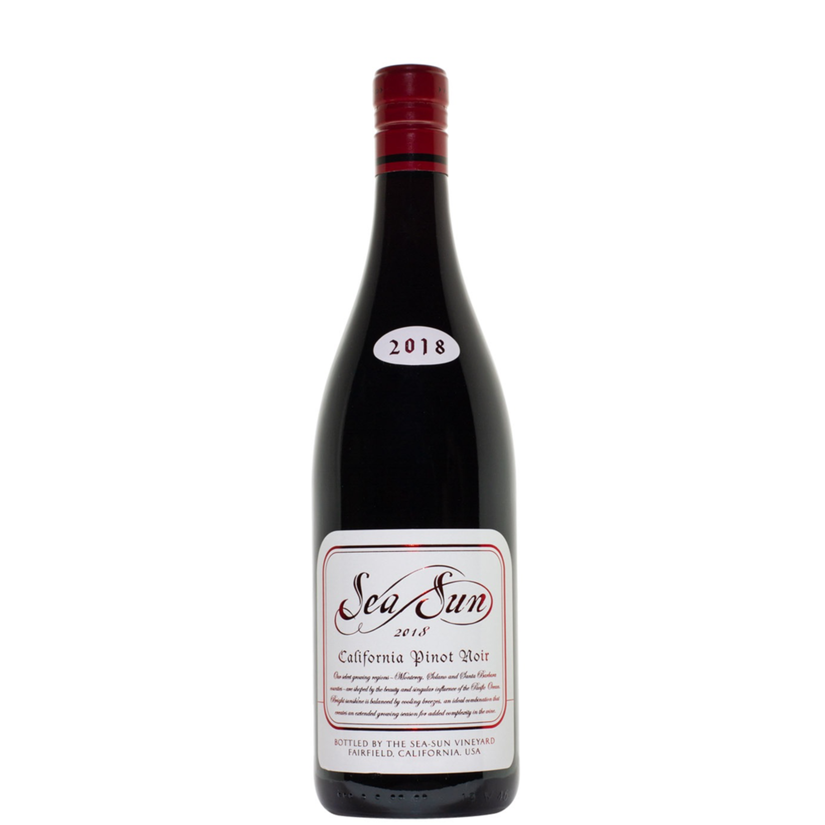 NV, Sea Sun, Pinot Noir, Multi AVA, Sonoma, California, 14.3% Alc, CT86 TW89, T1,Sw4,Sm3,C2,I4