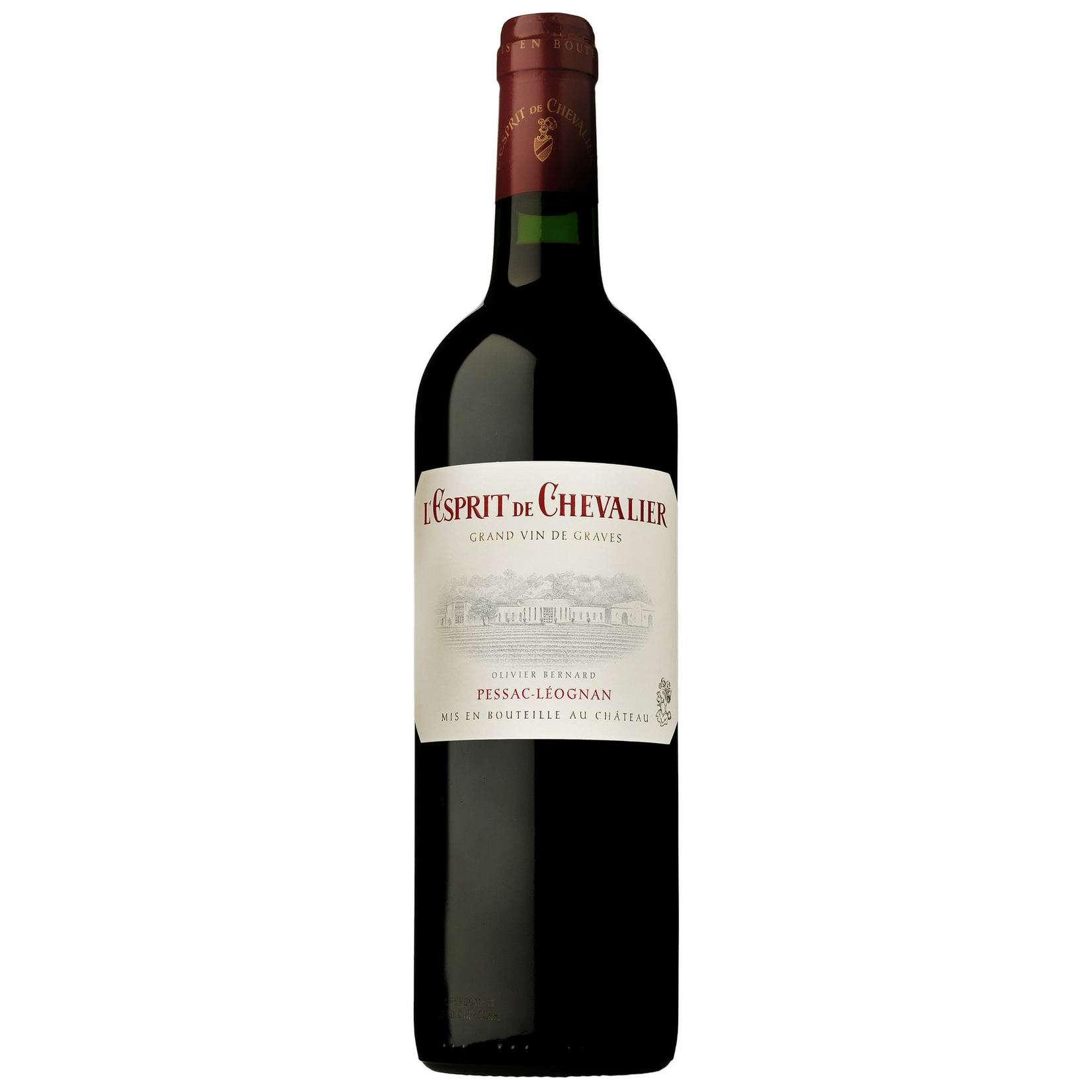 2018, L’Esprit De Chevalier Grand Vin De Graves, Red Bordeaux Blend, Pessac-Leognan Gironde, Bordeaux, France, 14% Alc, CTnr, T3,Sw1,Sm2,C4,I4