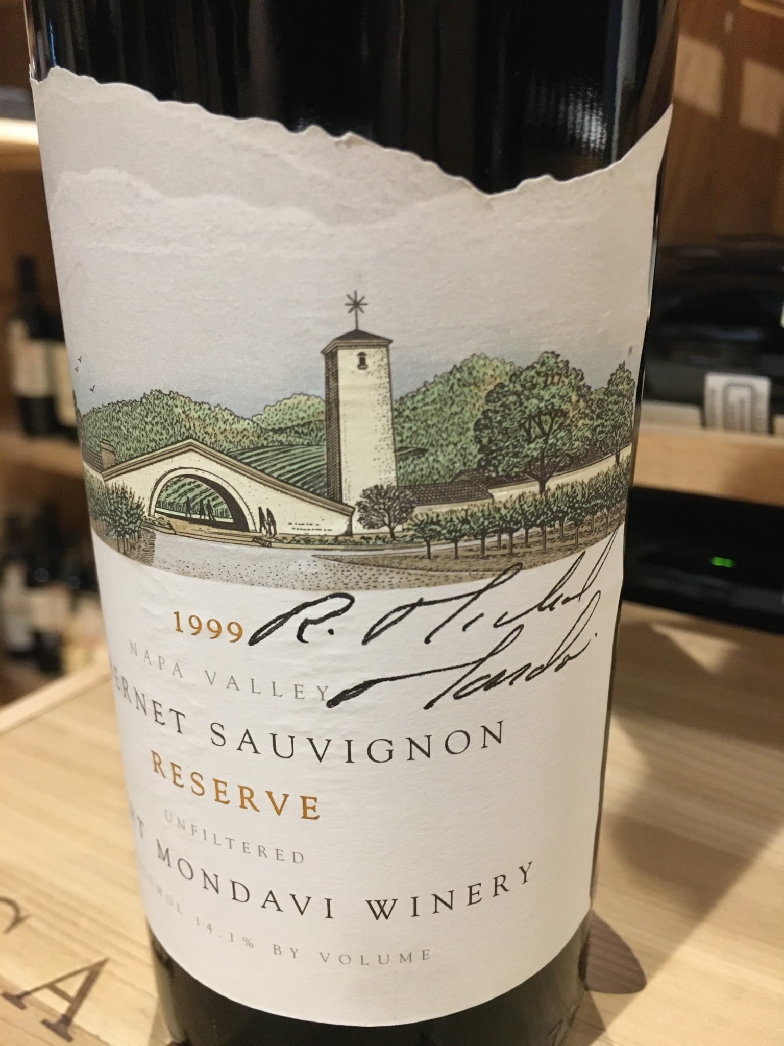 1999, Robert Mondavi Reserve Cabernet (Signed R. Michael Mondavi