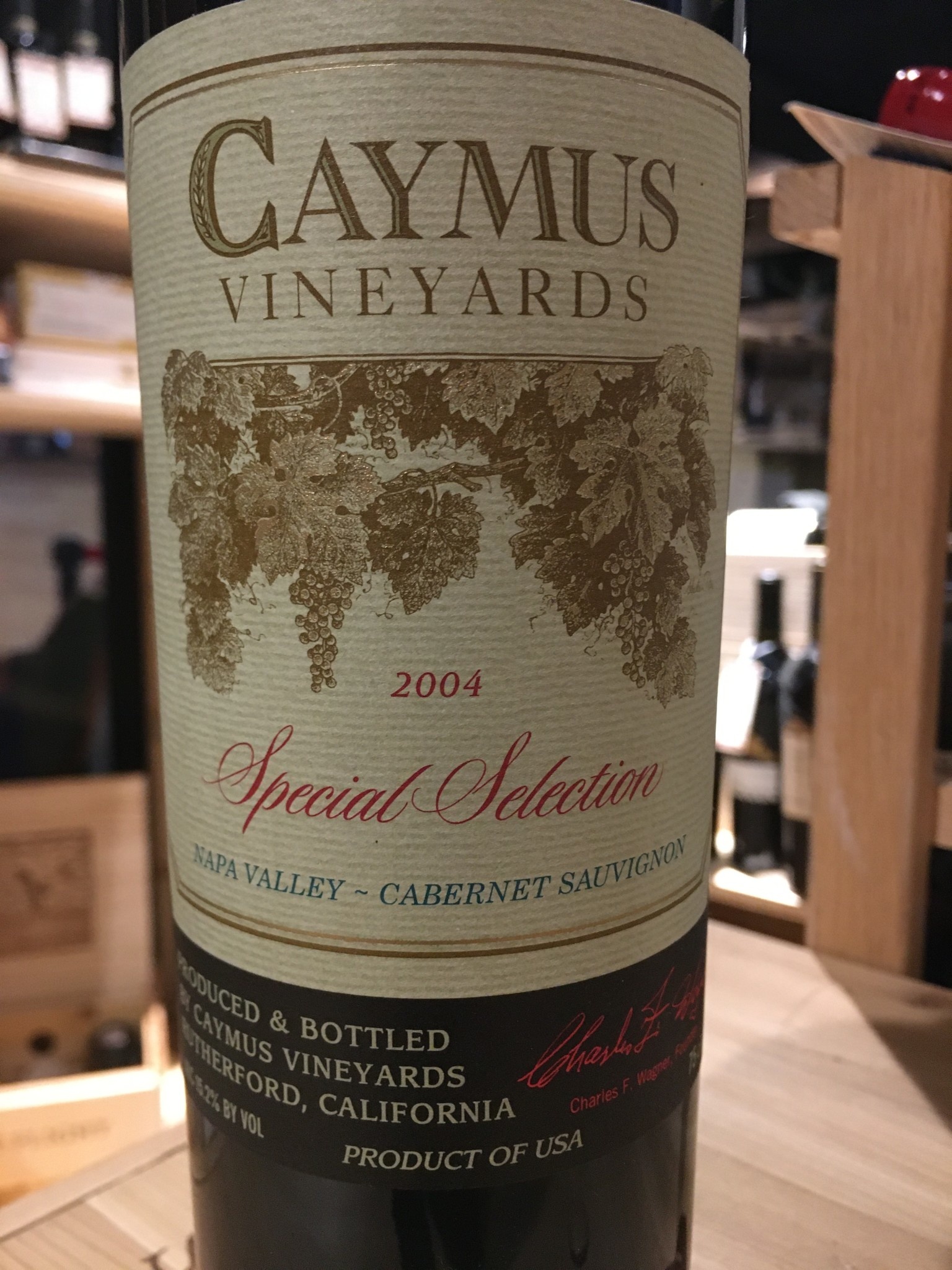 2004, Special Select Caymus, Cabernet Sauvignon, Napa, Napa Valley