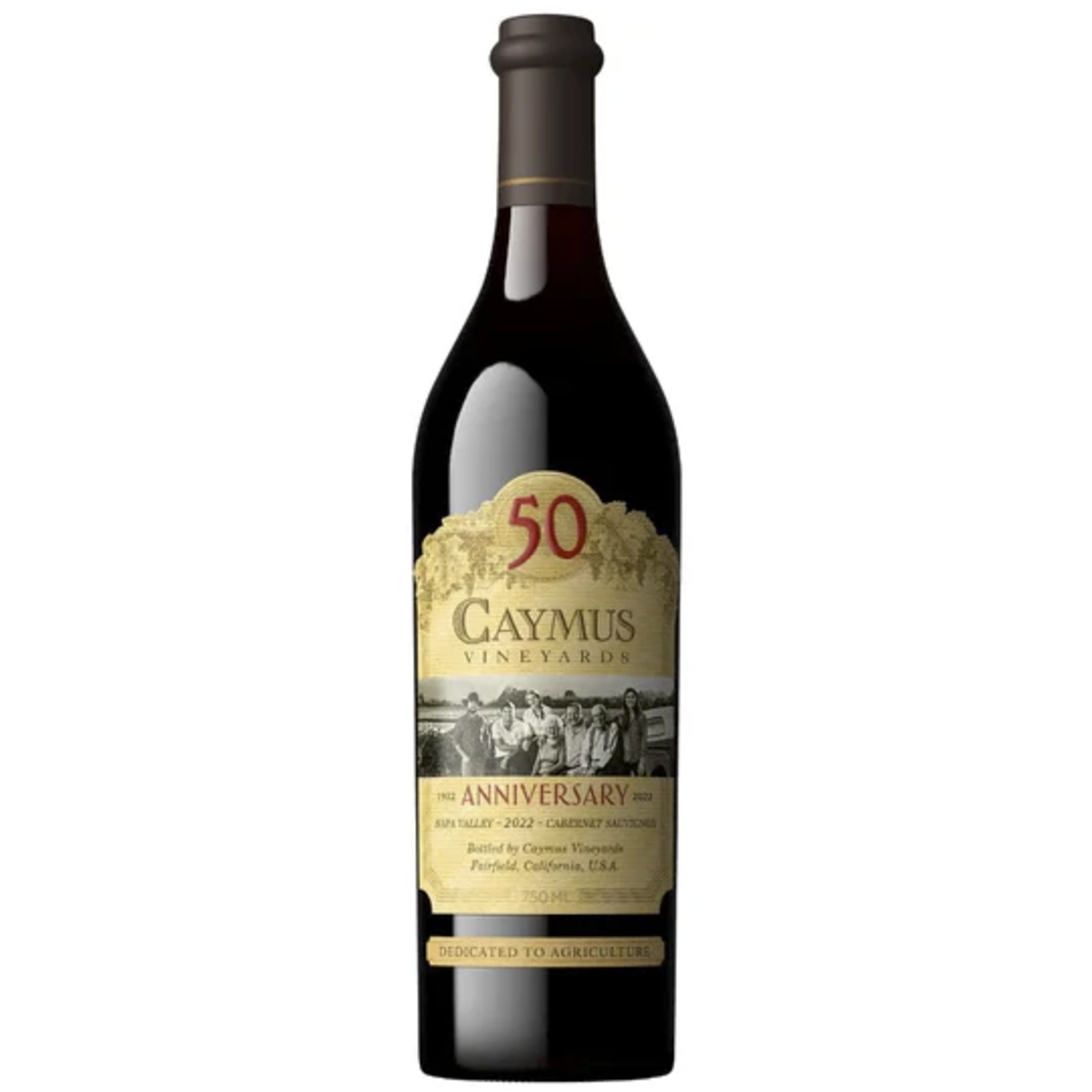 50th Anniversary Caymus Vineyards 1 Liter, Cabernet Sauvignon, Napa, Napa Valley, California, 14.6% Alc, CT90, T2,Sw3,Sm3,C3,I4