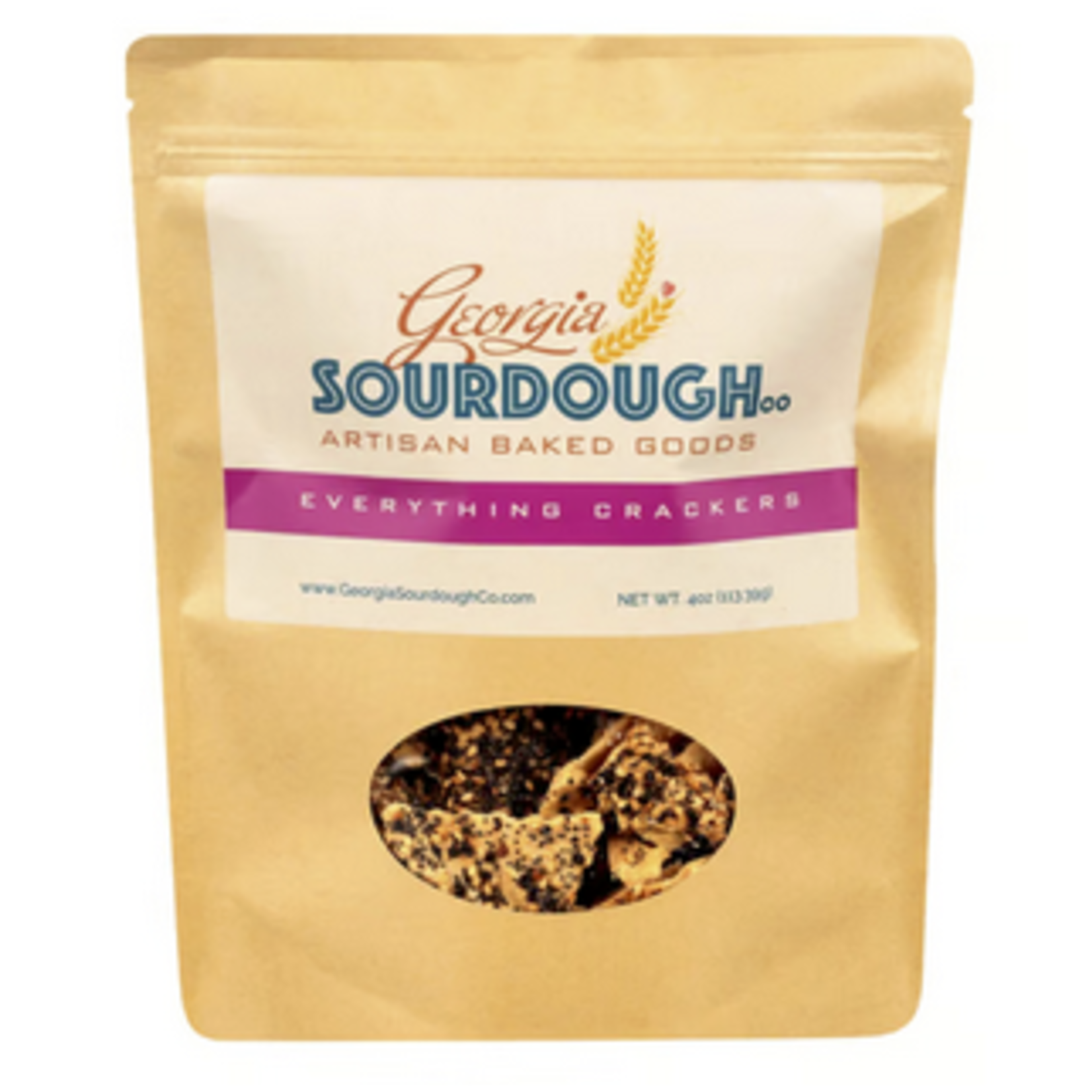 Georgia Sourdough Co Everything Crackers, 4 oz