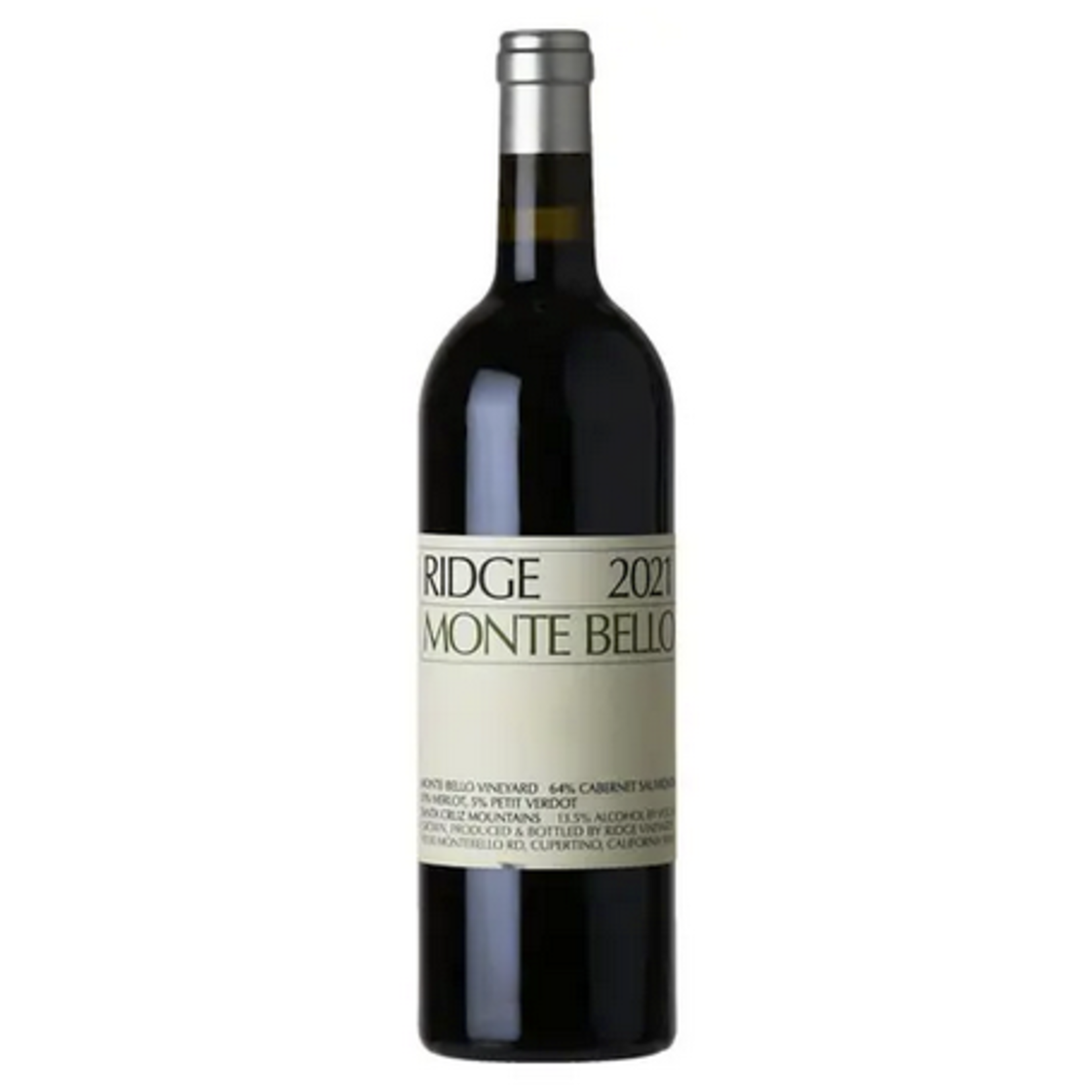2021, Ridge Monte Bello Vineyard Stanford Collector’s Reserve, Cabernet Sauvignon Blend, Santa Cruz Mountains, San Francisco Bay, California, 14.4% Alc, JS100