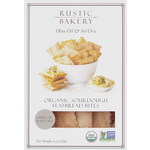 Rustic Bakery ~ Olive Oil & Sel Gris, Organic Sourdough Flatbread Bites 4oz