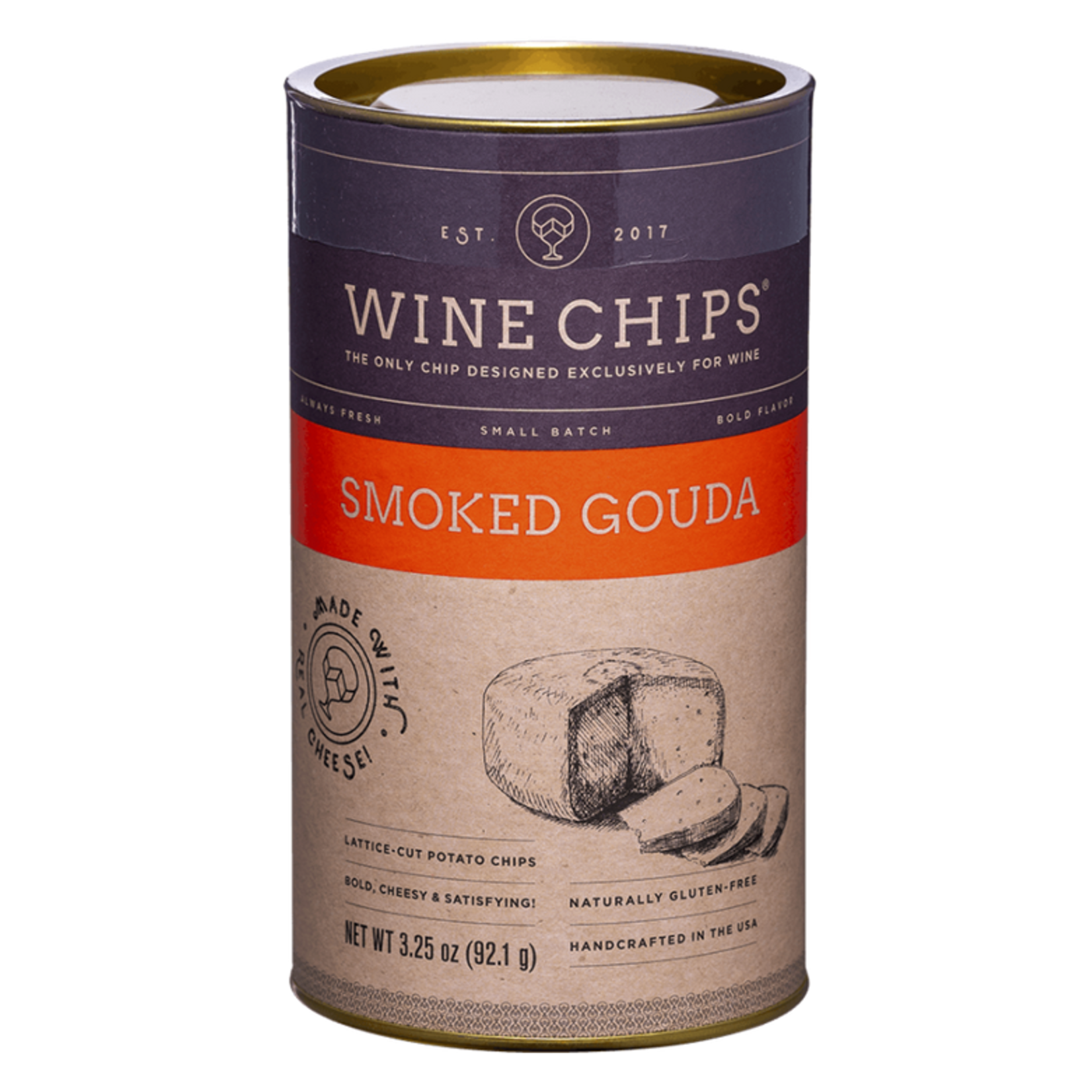 WINE CHIPS Smoked Gouda 3oz