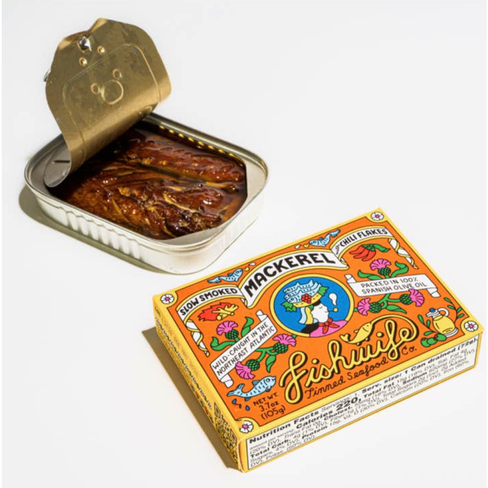 Fishwife Slow Smoked Mackerel w/ Chilli Flakes 3.7oz